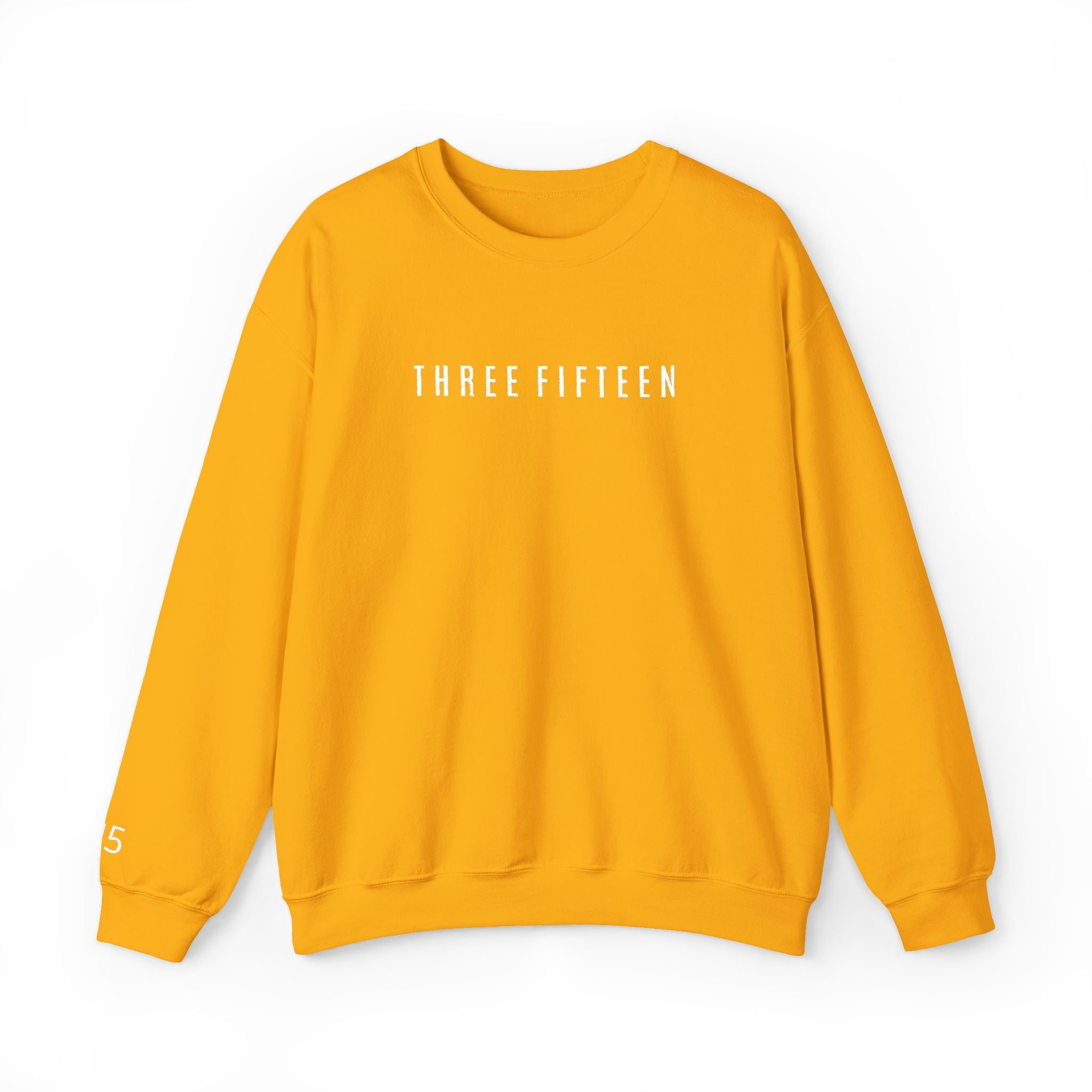 15 - Three Fifteen Embroidered Crewneck Sweatshirt — Minimal Graphic Pullover