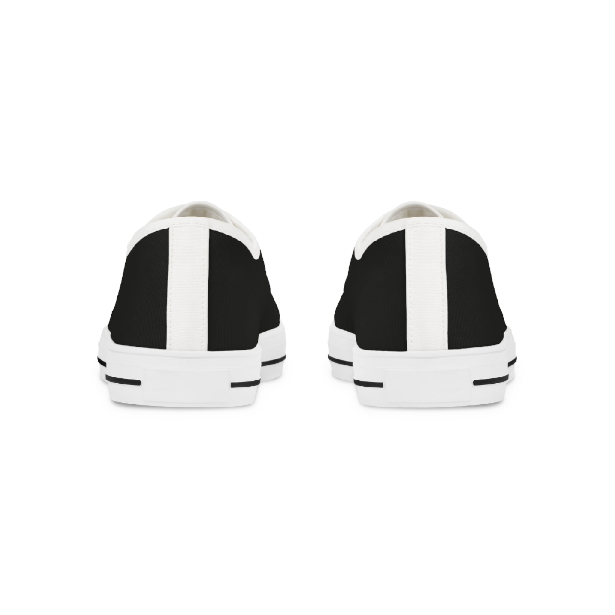 31 - Men's Low Top Sneakers — Minimal White Canvas Shoes with '315' Side Graphic