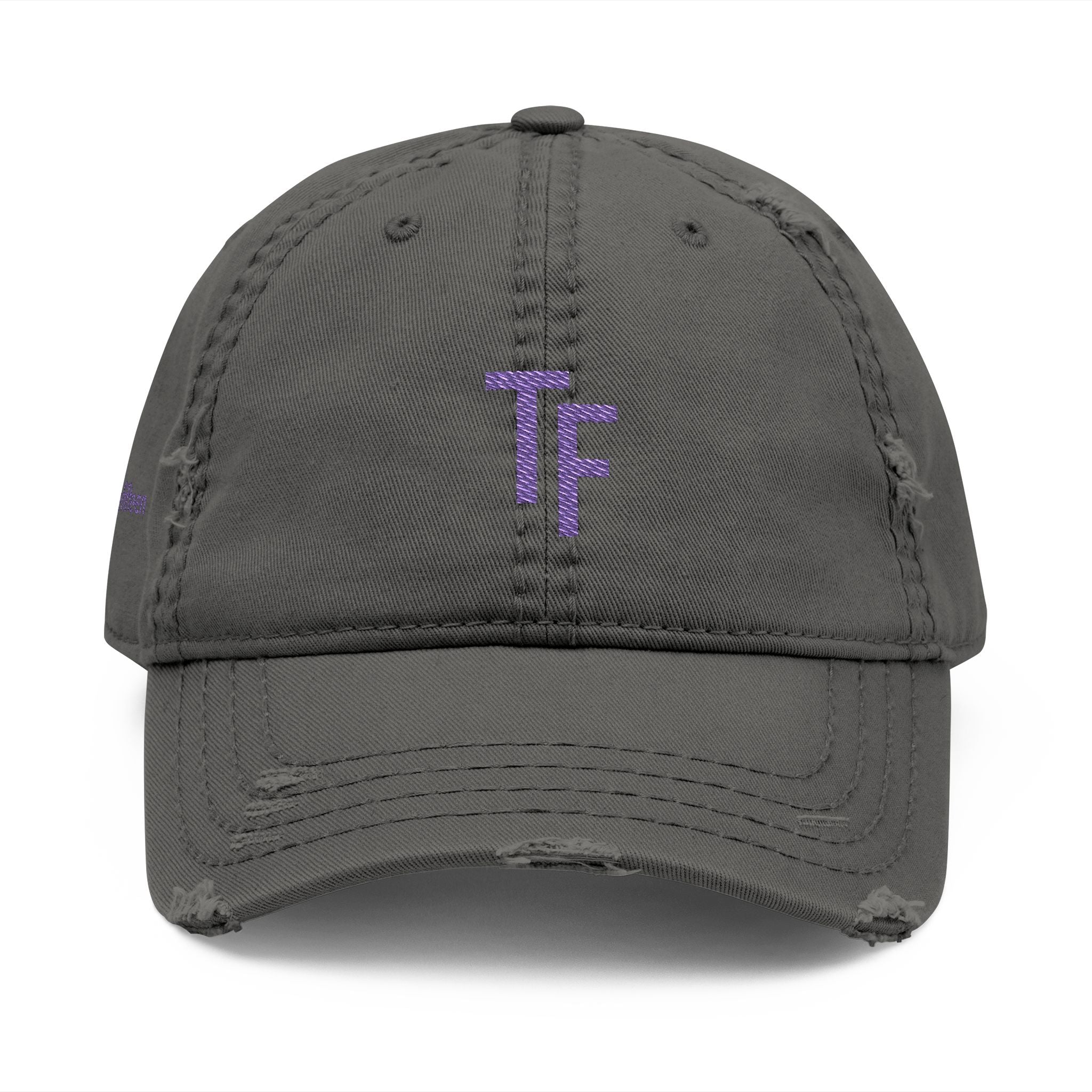 3 - Hat Distressed Embroidered TF Three Fifteen Dad Hat - Casual Chic Accessory