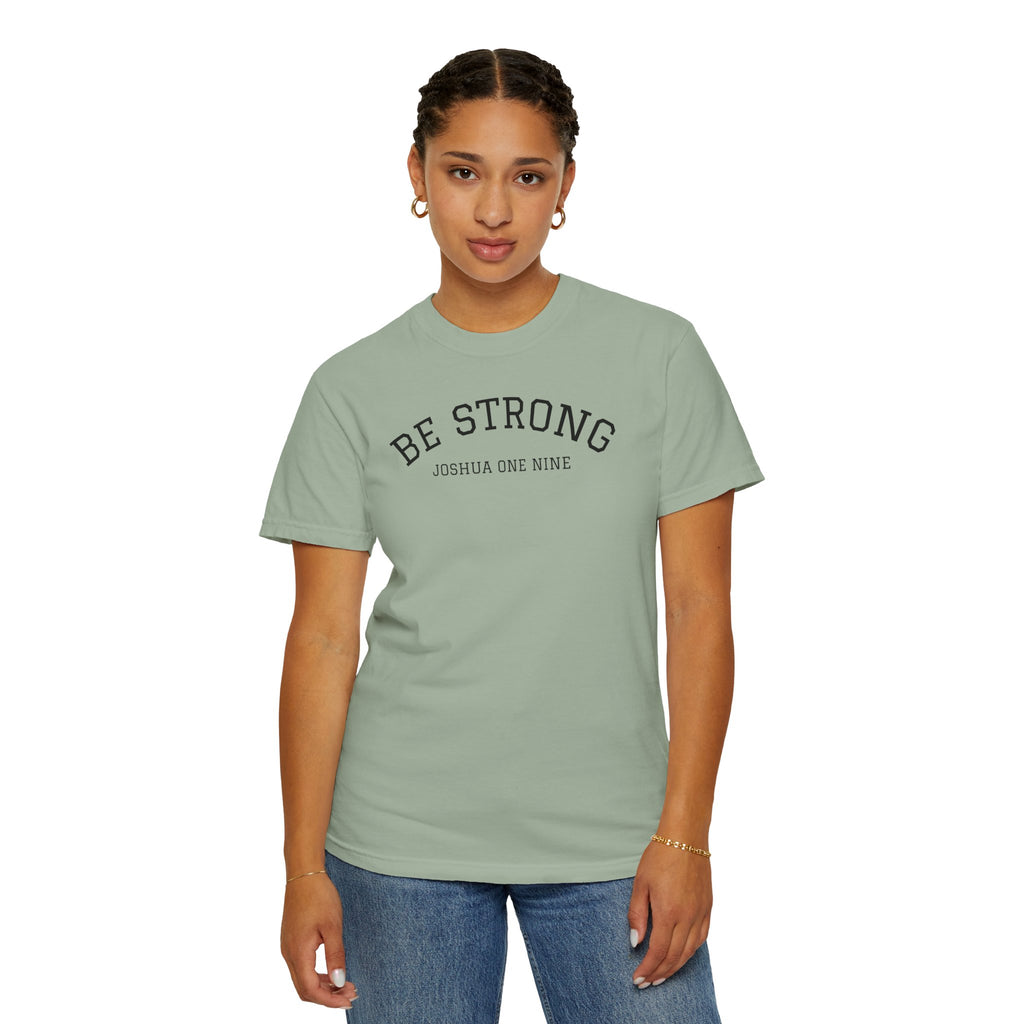 01 - Multi Colors  “Be Strong Joshua One Nine” Plain Back Store Graphic T-Shirt