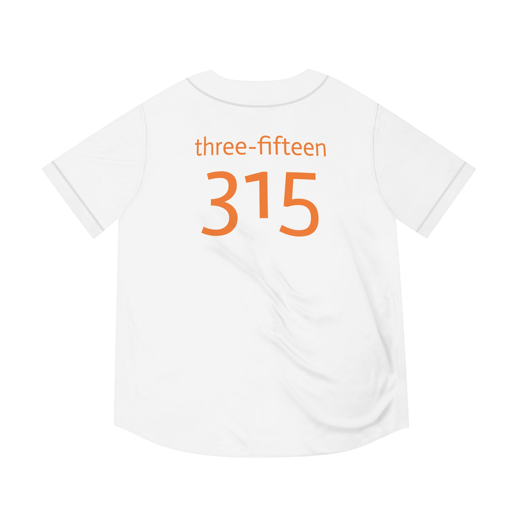 Three-Fifteen Stylish Men's Baseball Jersey with Custom Number 315