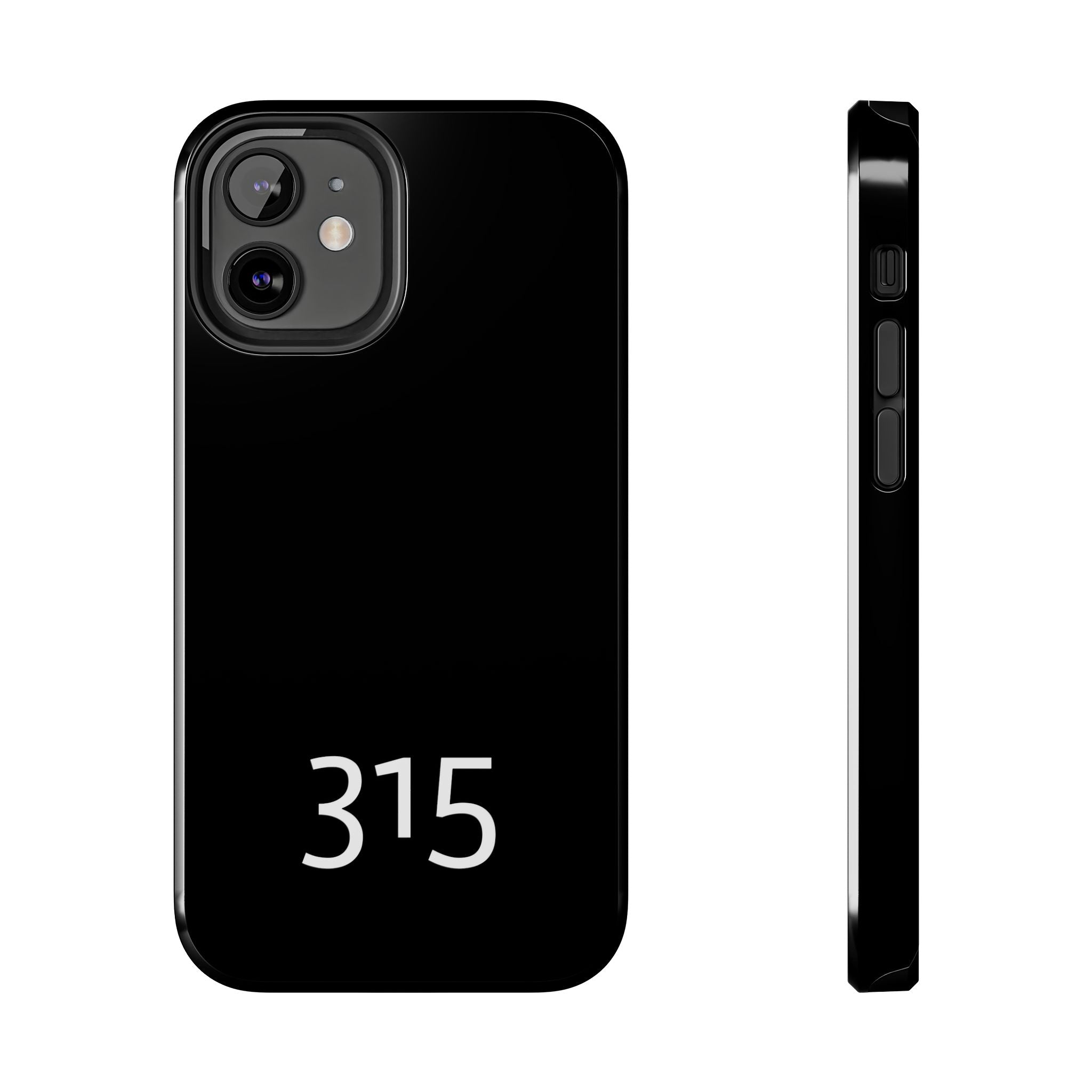 36 - Phone case 315 Tough Phone Case — Motivational Black Protective Cover