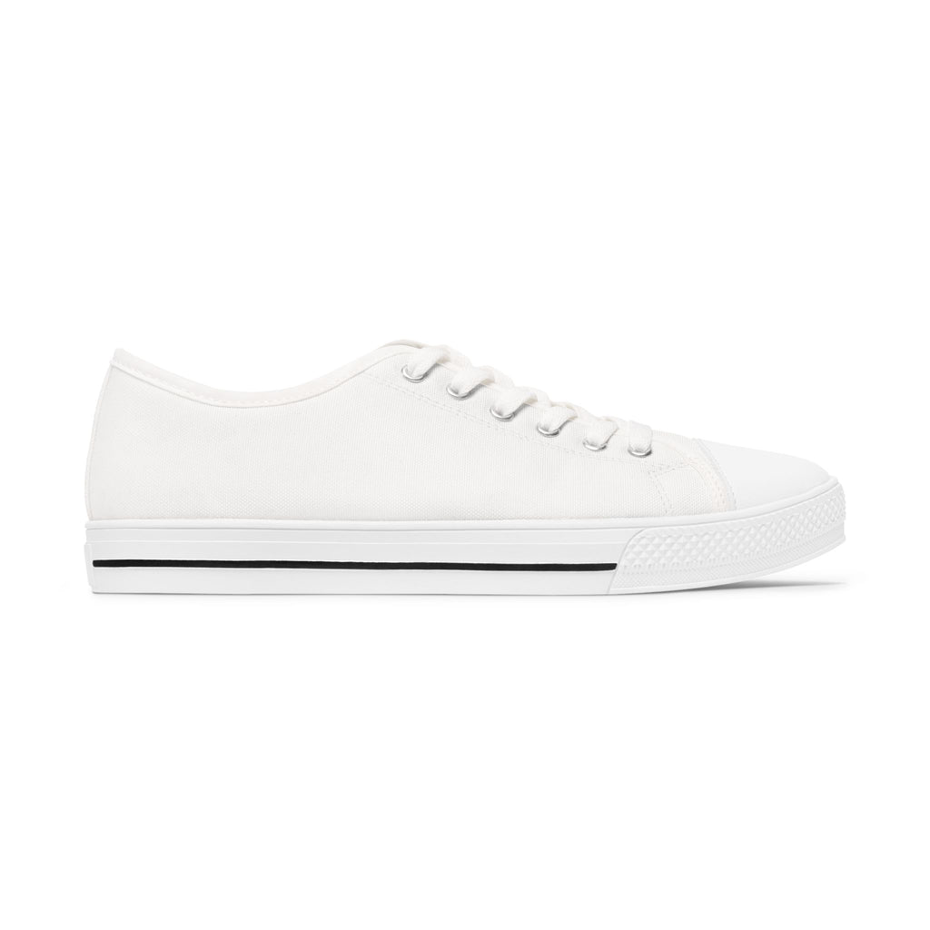 31 - Women’s White Low-Top Sneakers for Women - Minimal Casual Canvas Shoes