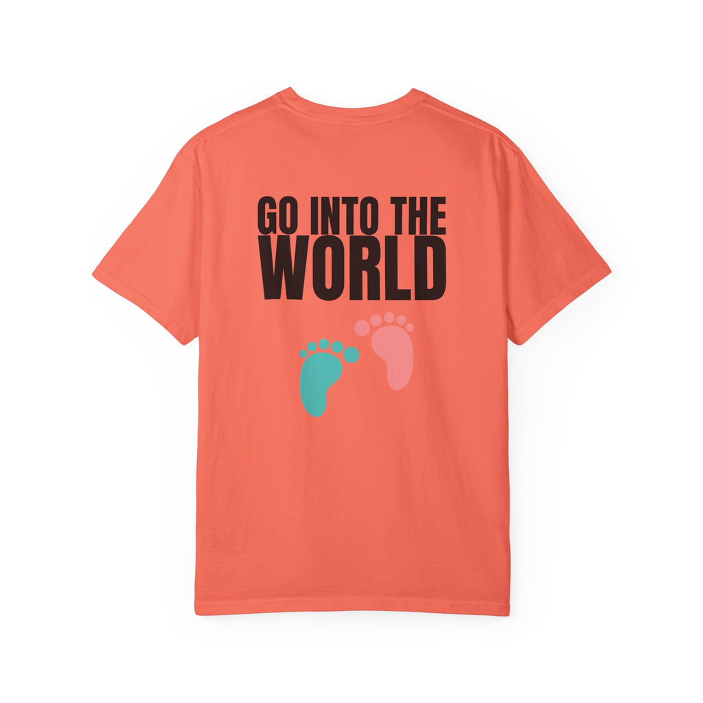 Multi Colors 315  “Go Into the World” Graphic T-Shirt