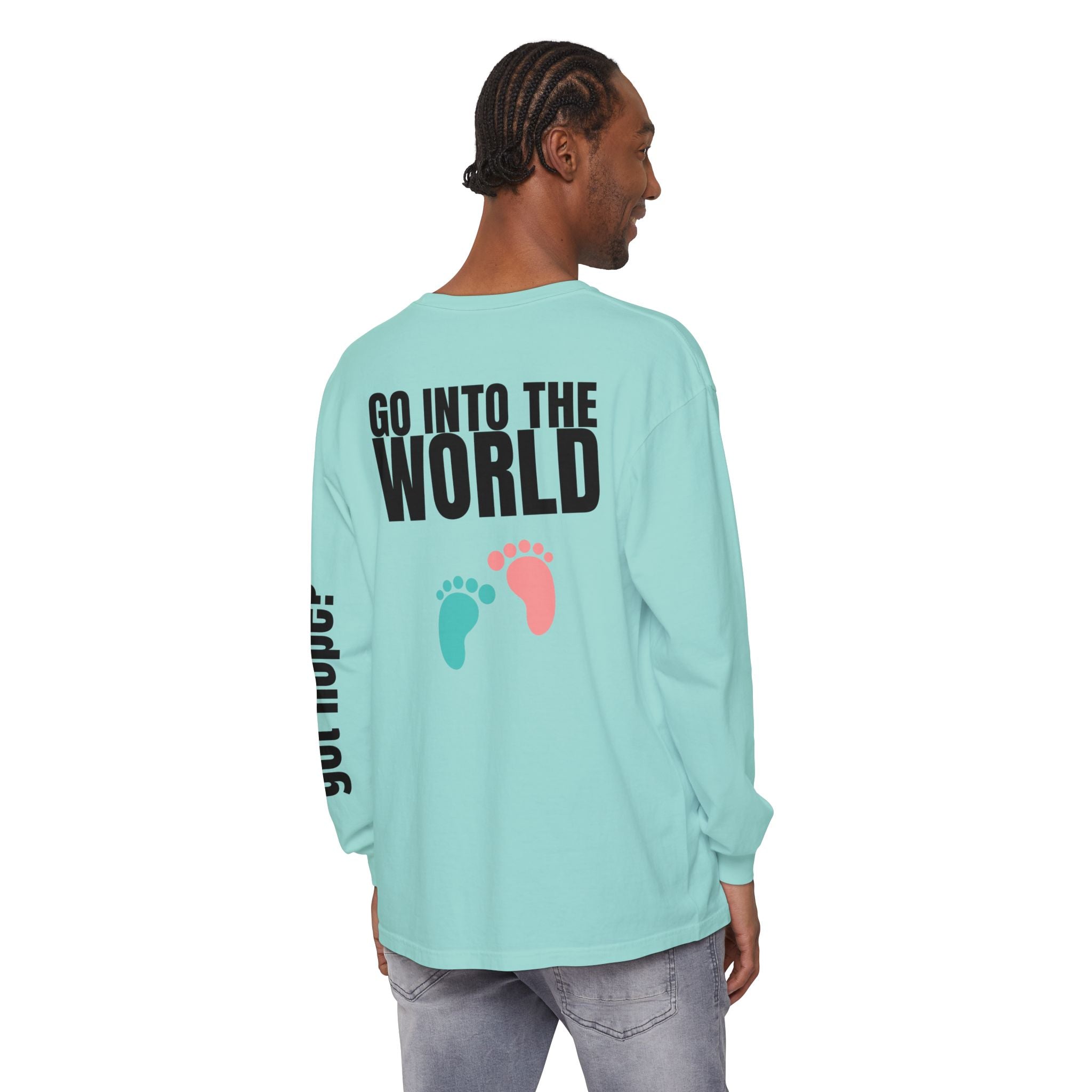 Copy of 315 Go Into the WorldUnisex Long Sleeve T-Shirt - Inspirational Casual Wear