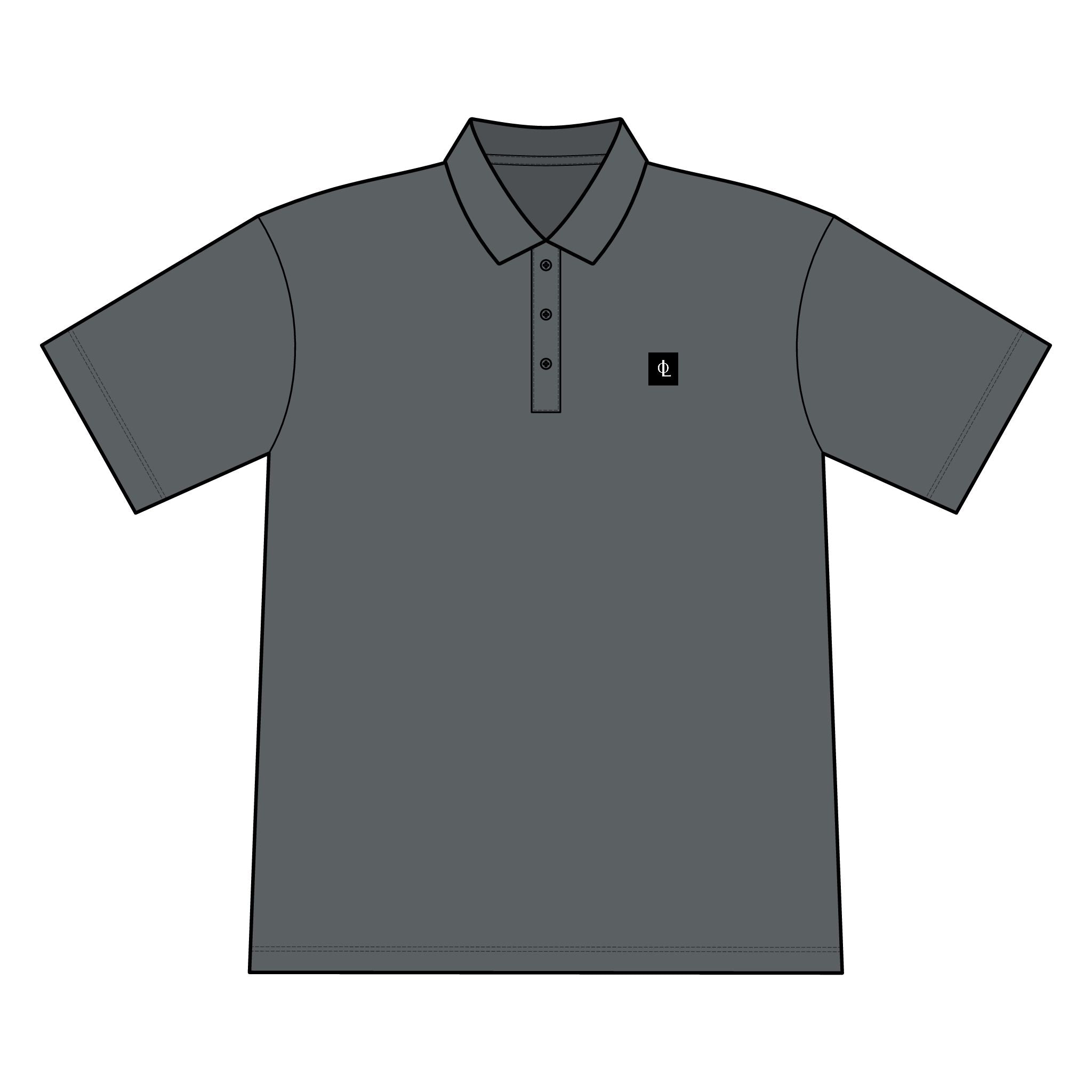 Embroidered “Outcome Leadership” Phi Lambda Polo Shirt — Classic Chest Logo College Greek Tee