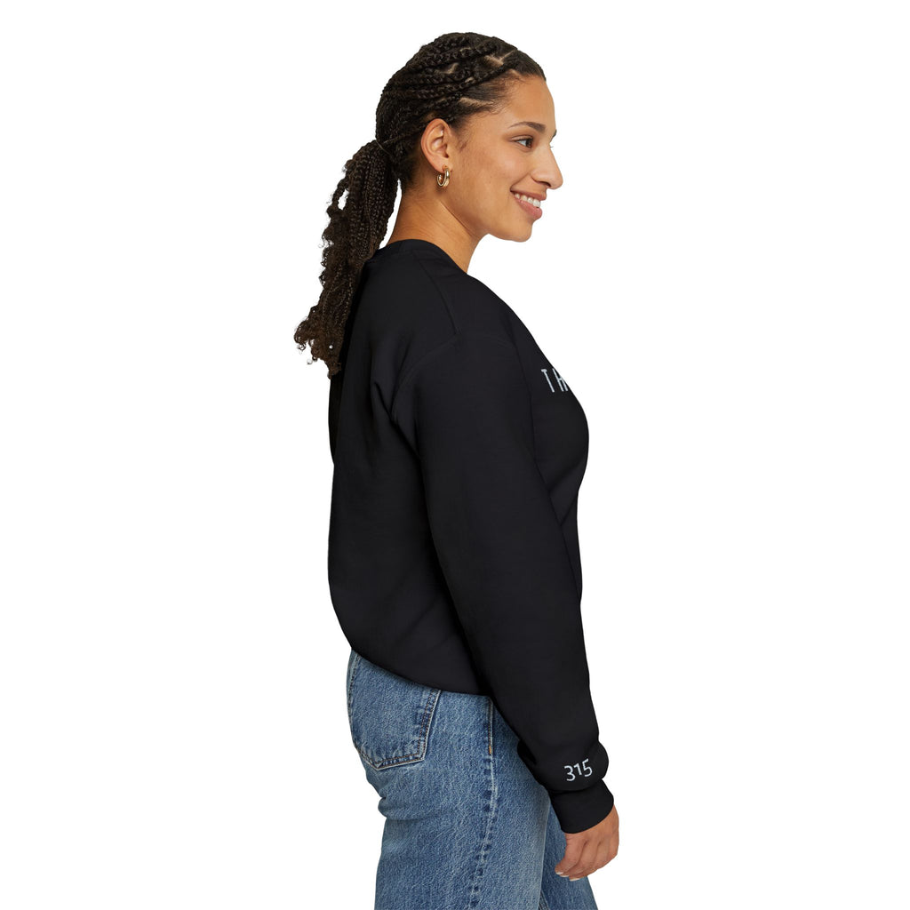 15 - Three Fifteen Embroidered Crewneck Sweatshirt — Minimal Graphic Pullover