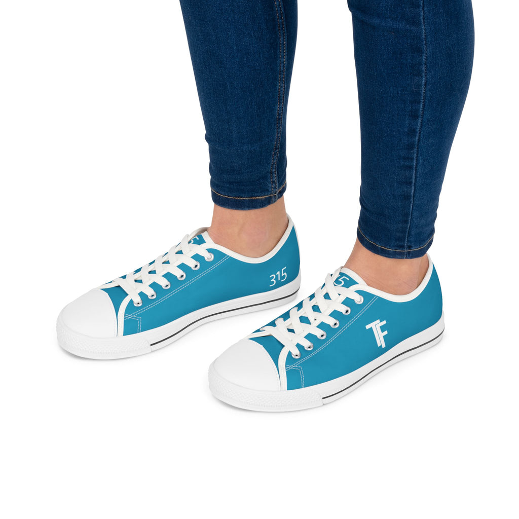 31 - Women's Low Top Sneakers TF — Minimal Grey Canvas Shoes with '315' Side Print