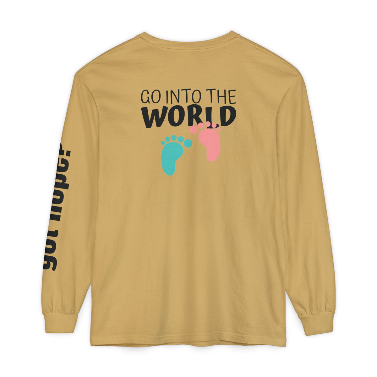 12 - Long Sleeve Tee 315 Go Into the WorldUnisex Long Sleeve T-Shirt - Inspirational Casual Wear