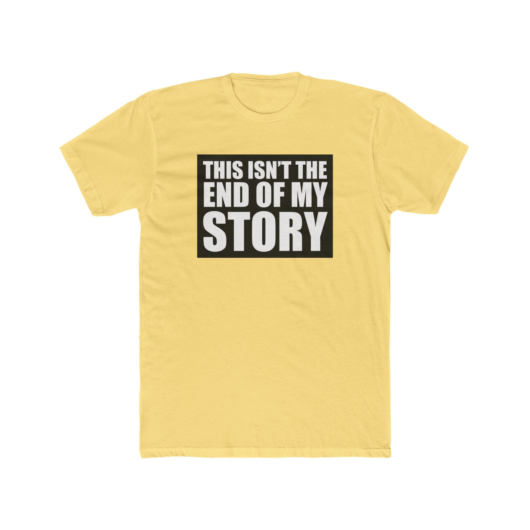 Multi Color Hopeful Message Unisex Cotton Crew Tee