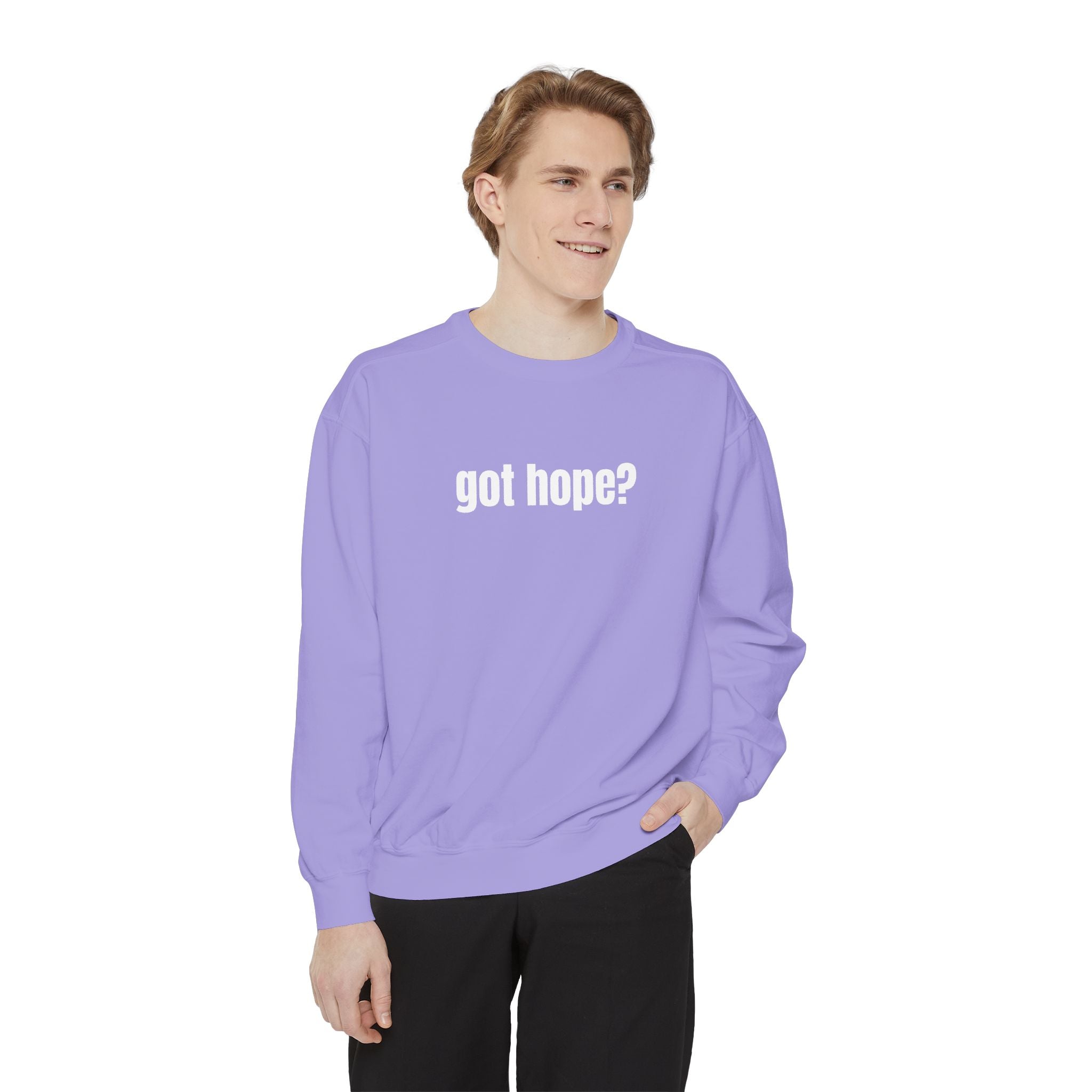 15 - Got Hope - Multi Color Cozy “A Helping Hand” Unisex Garment-Dyed Sweatshirt for Everyday Comfort