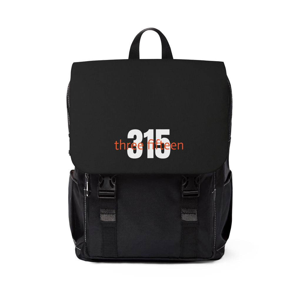 34 - Backpack Bold 315 — Minimal Black Shoulder Backpack