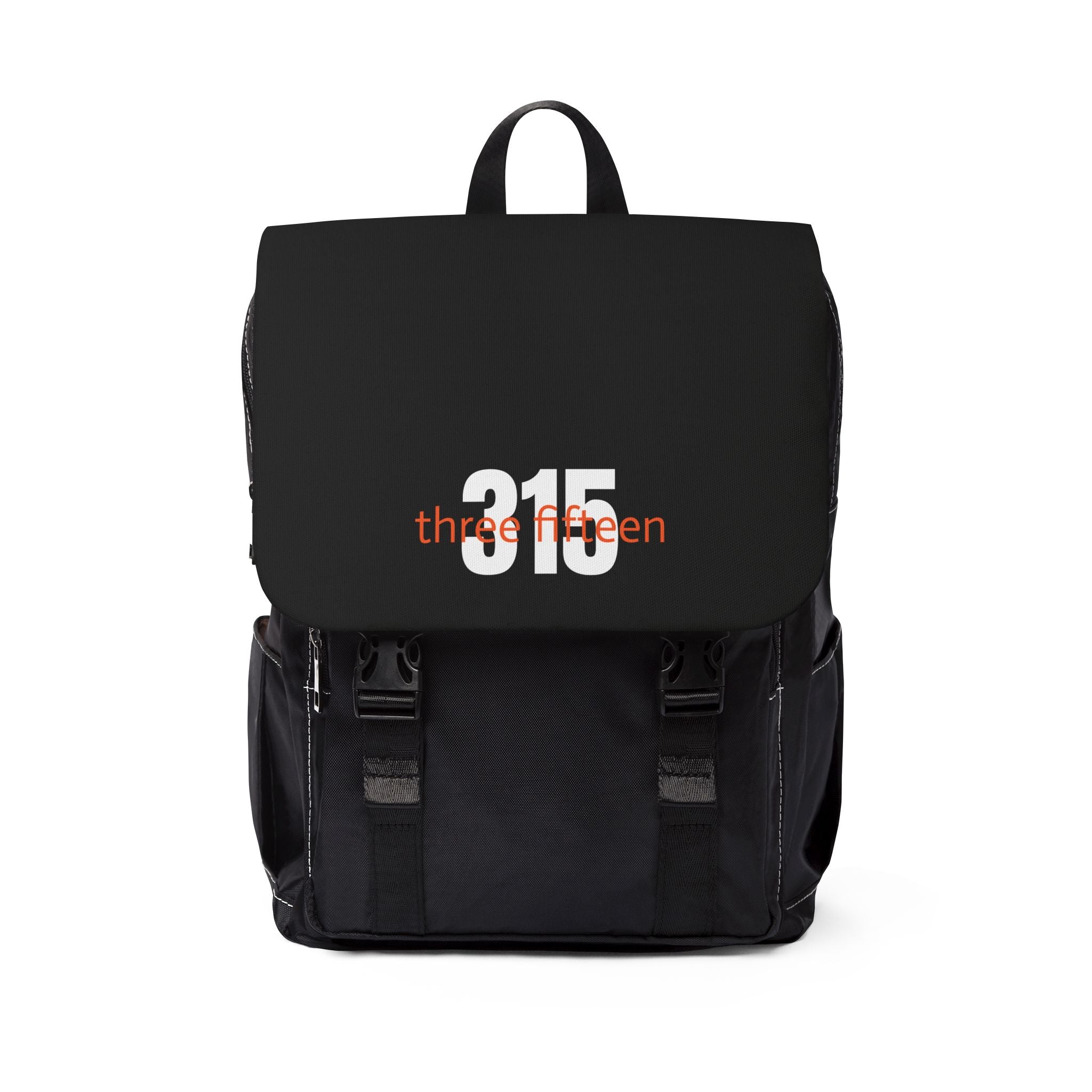 34 - Backpack Bold 315 — Minimal Black Shoulder Backpack