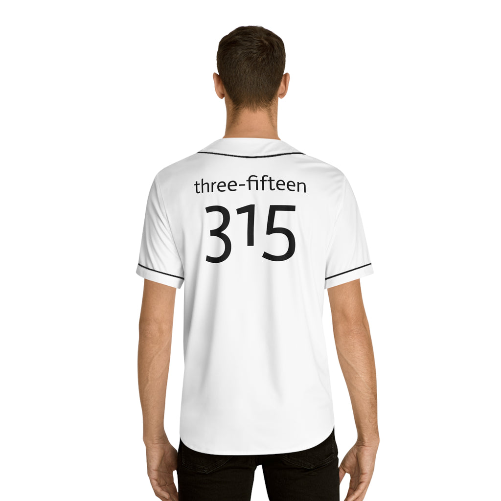 Three-Fifteen Stylish Men's Baseball Jersey with Custom Number 315