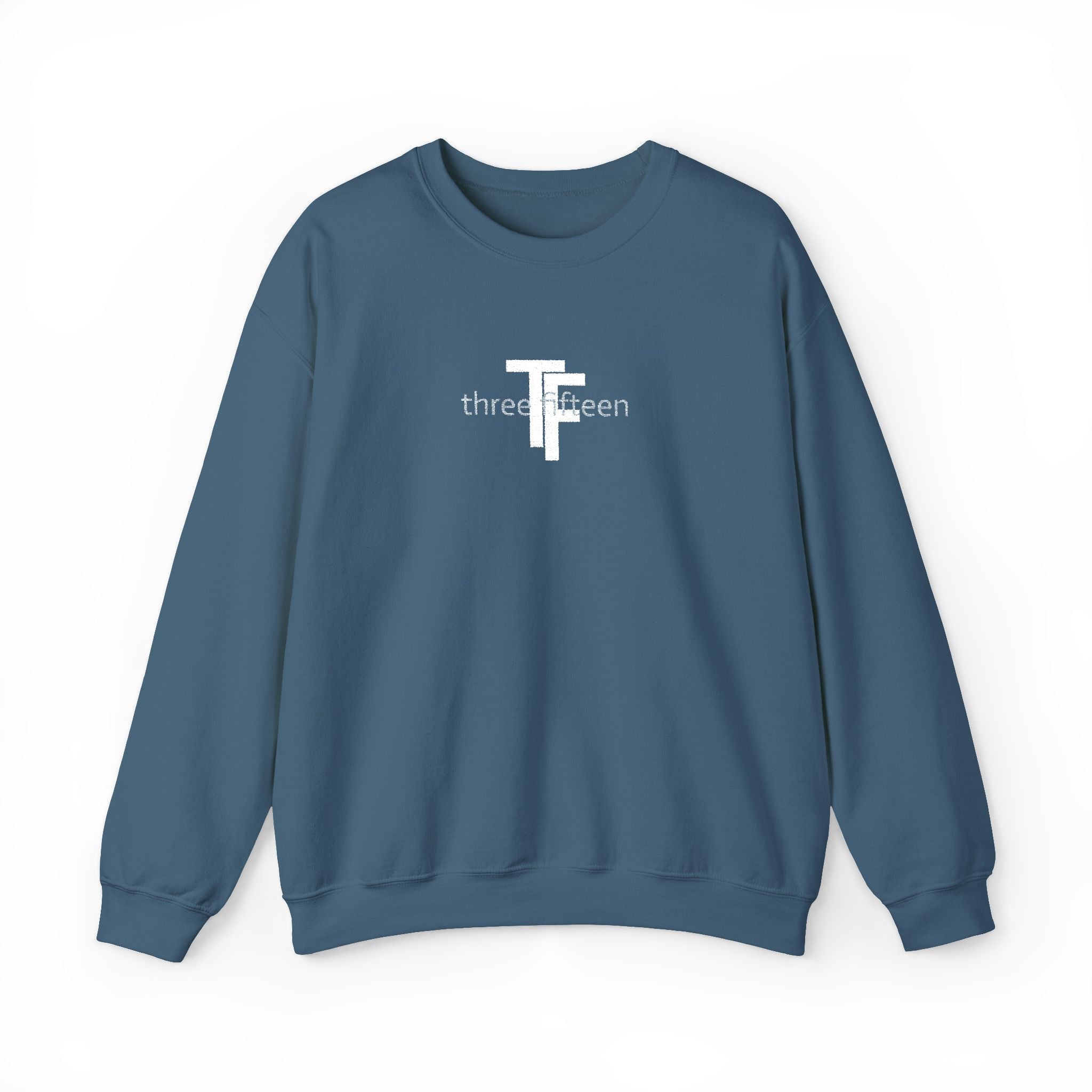 15 - TF Three Fifteen Embroidered Crewneck Sweatshirt — Minimal Graphic Pullover