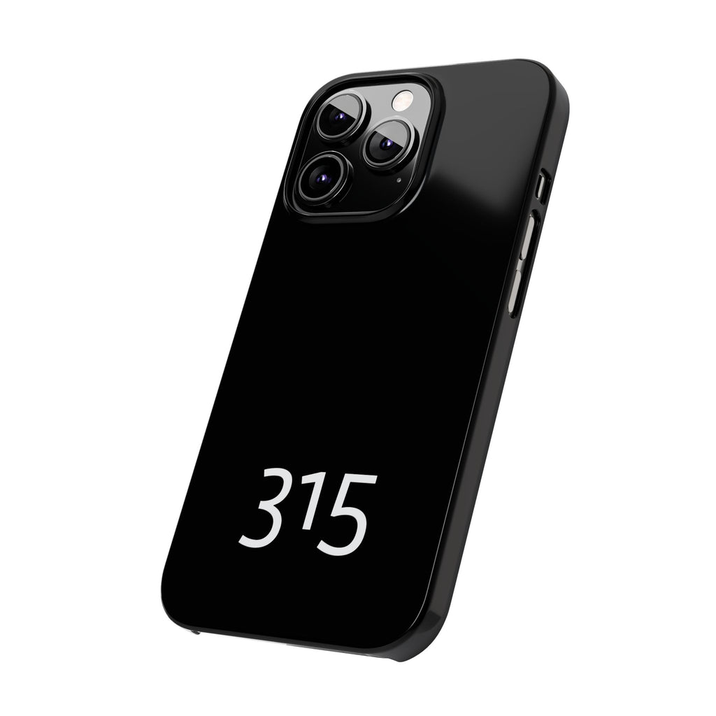 36 - Phone case 315 Slim Phone Case — Motivational Black Protective Cover
