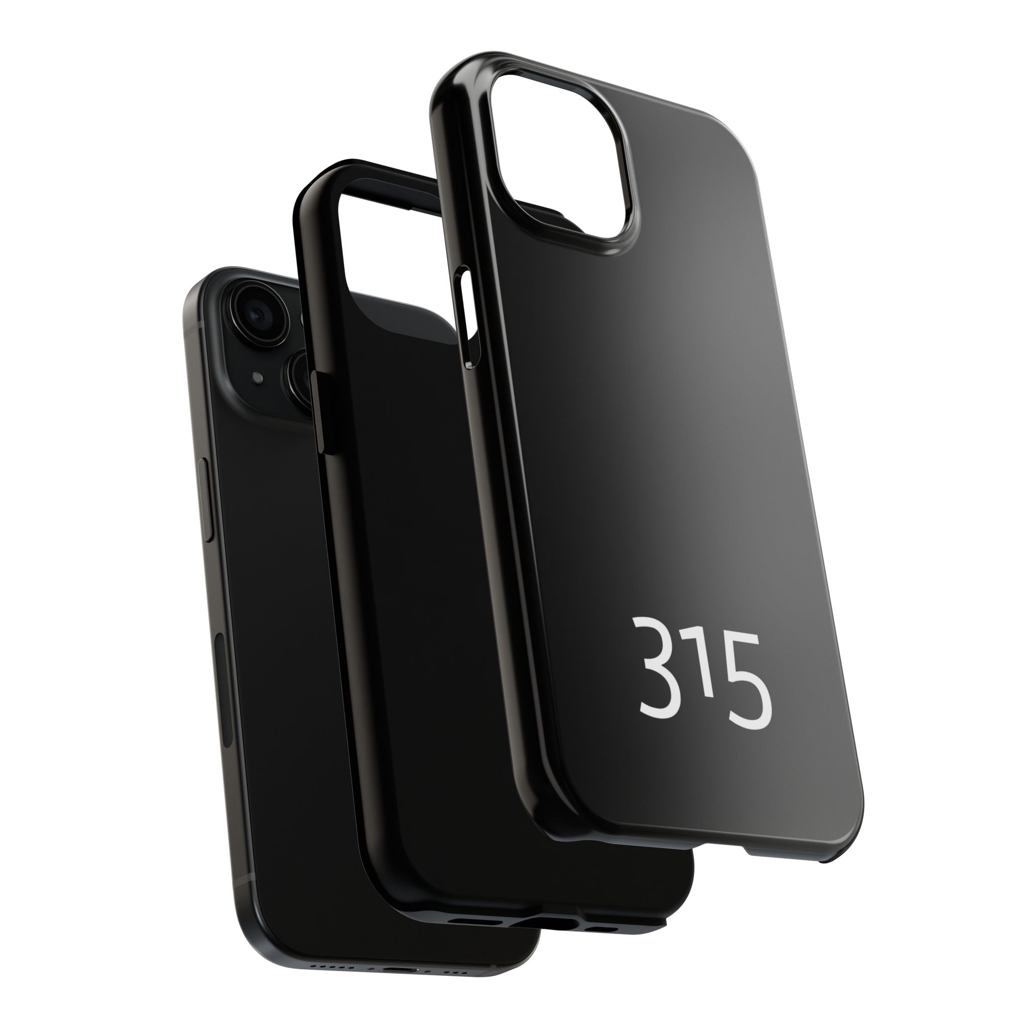 36 - Phone case 315 Tough Phone Case — Motivational Black Protective Cover