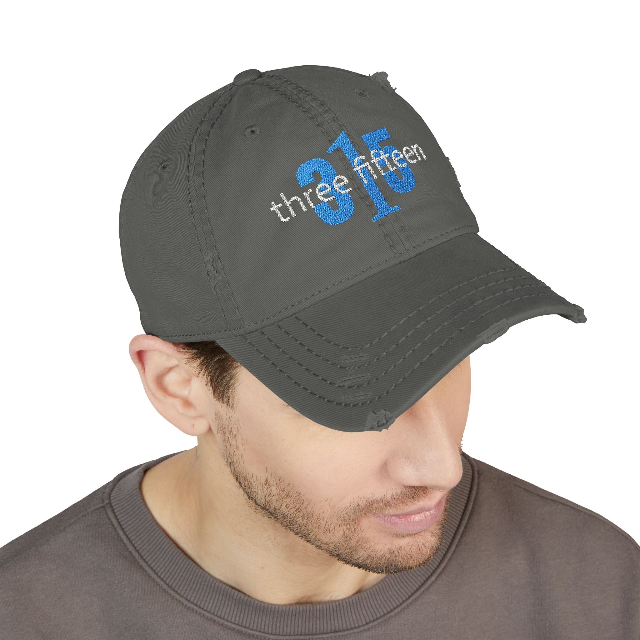 3 - Hat Distressed Embroidered Oversized 1 Dad Hat - Casual Chic Accessory
