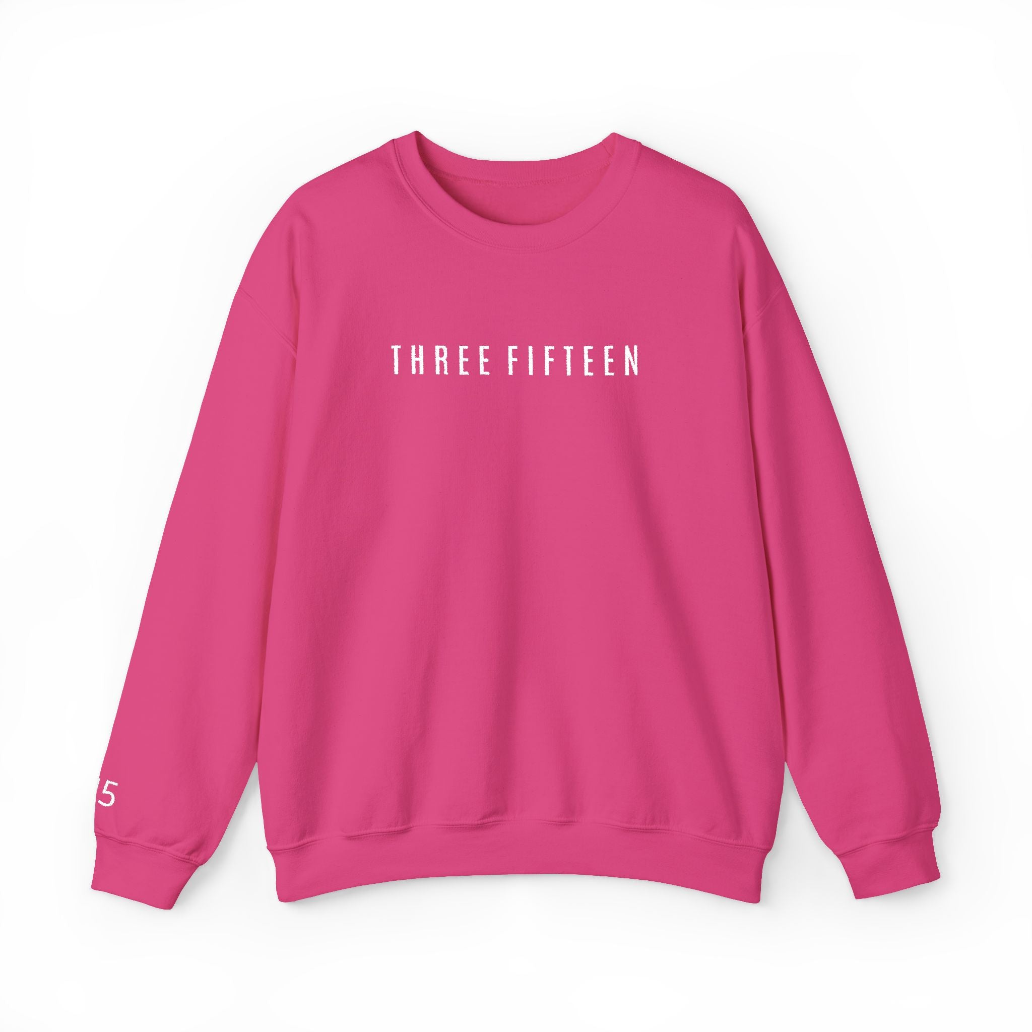 15 - Three Fifteen Embroidered Crewneck Sweatshirt — Minimal Graphic Pullover