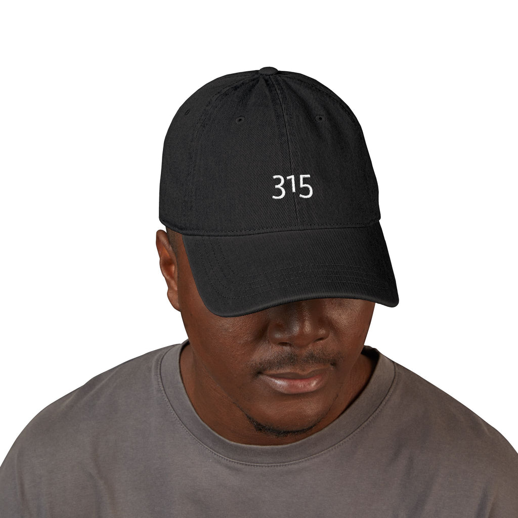 3 - Hat - 315 - Stylish Embroidered Denim Hat with 315 Design
