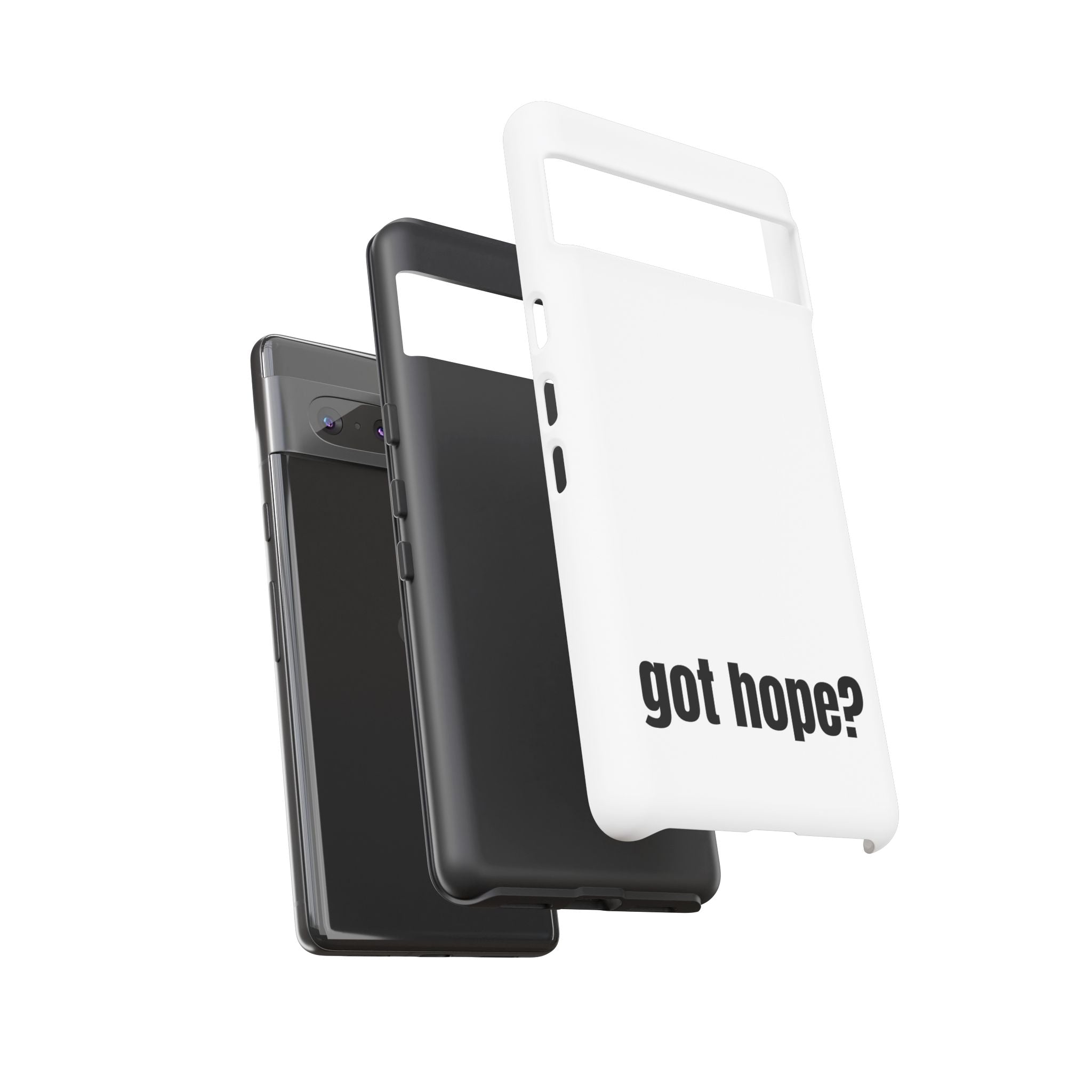 Phone Case — "got hope?" Minimalist Inspirational Protective Cover