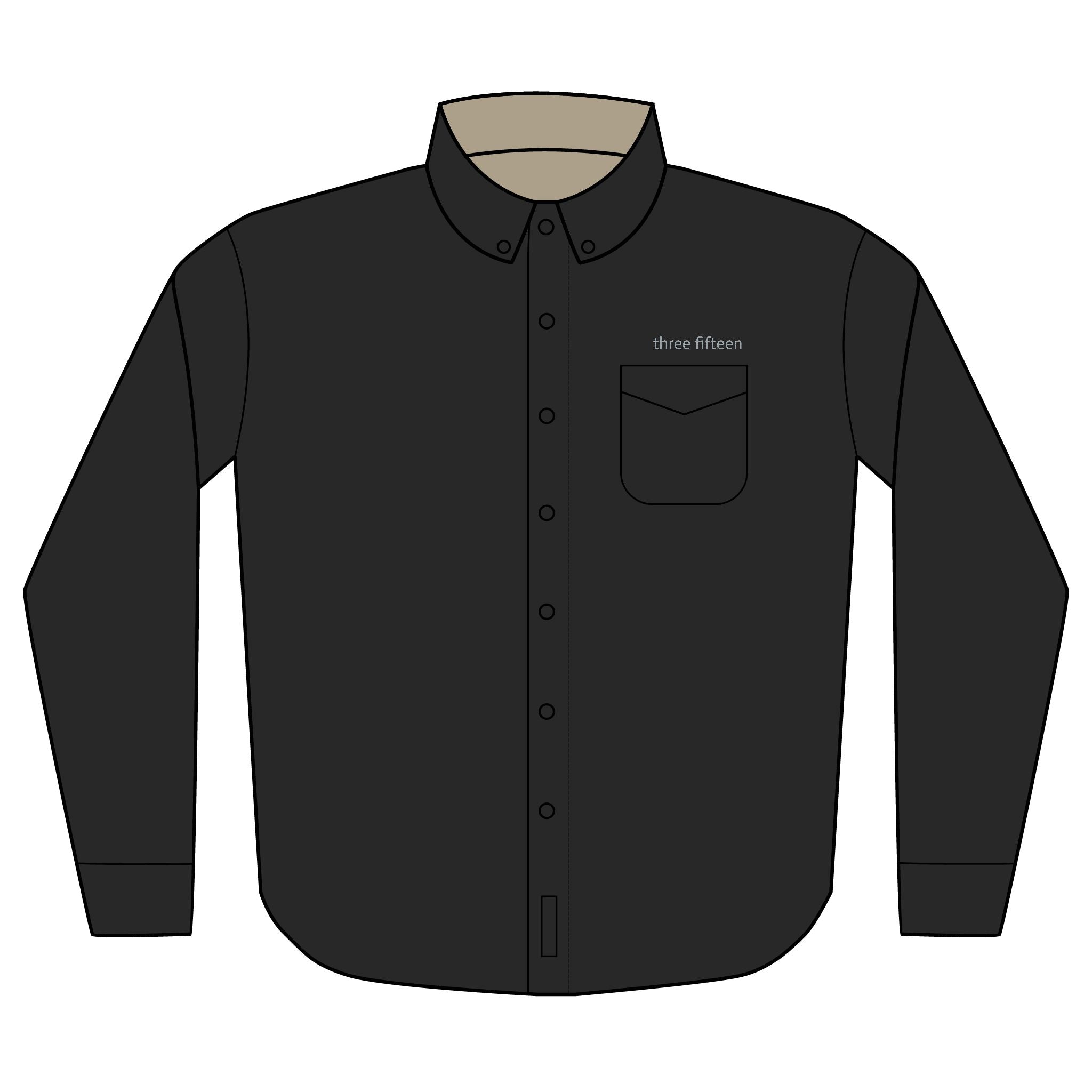 14 - Dress Shirt - Multi Color Embroidered Unisex Long Sleeve Shirt