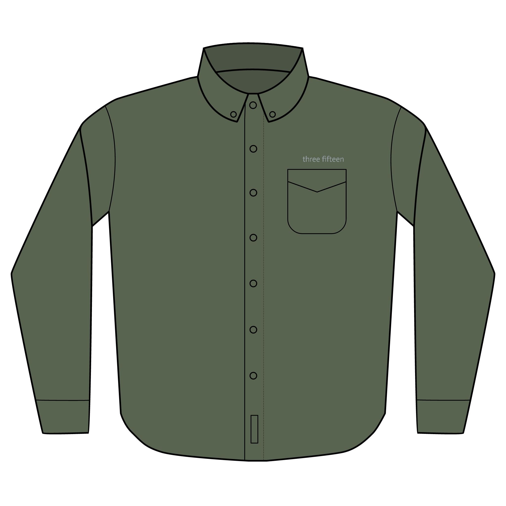 14 - Dress Shirt - Multi Color Embroidered Unisex Long Sleeve Shirt