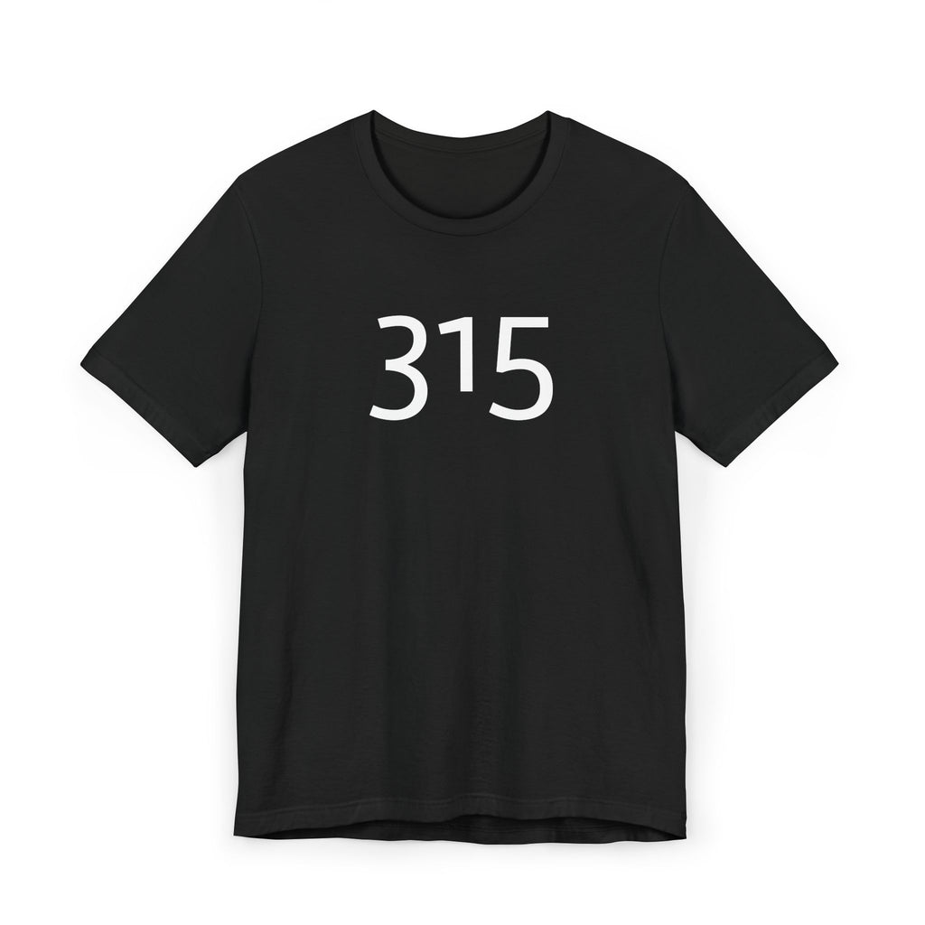 Multi Color Three-Fifteen Minimalist 315 Unisex Jersey T-Shirt - Three-Fifteen Design