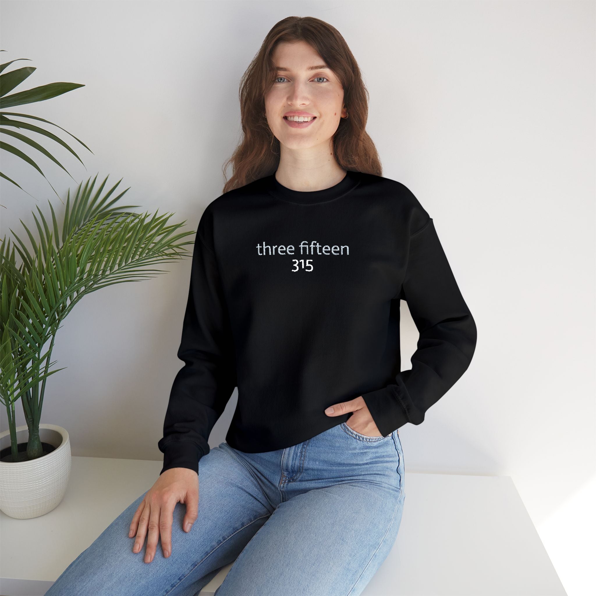 15 - Embroidered Three Fifteen 315 Crewneck Sweatshirt