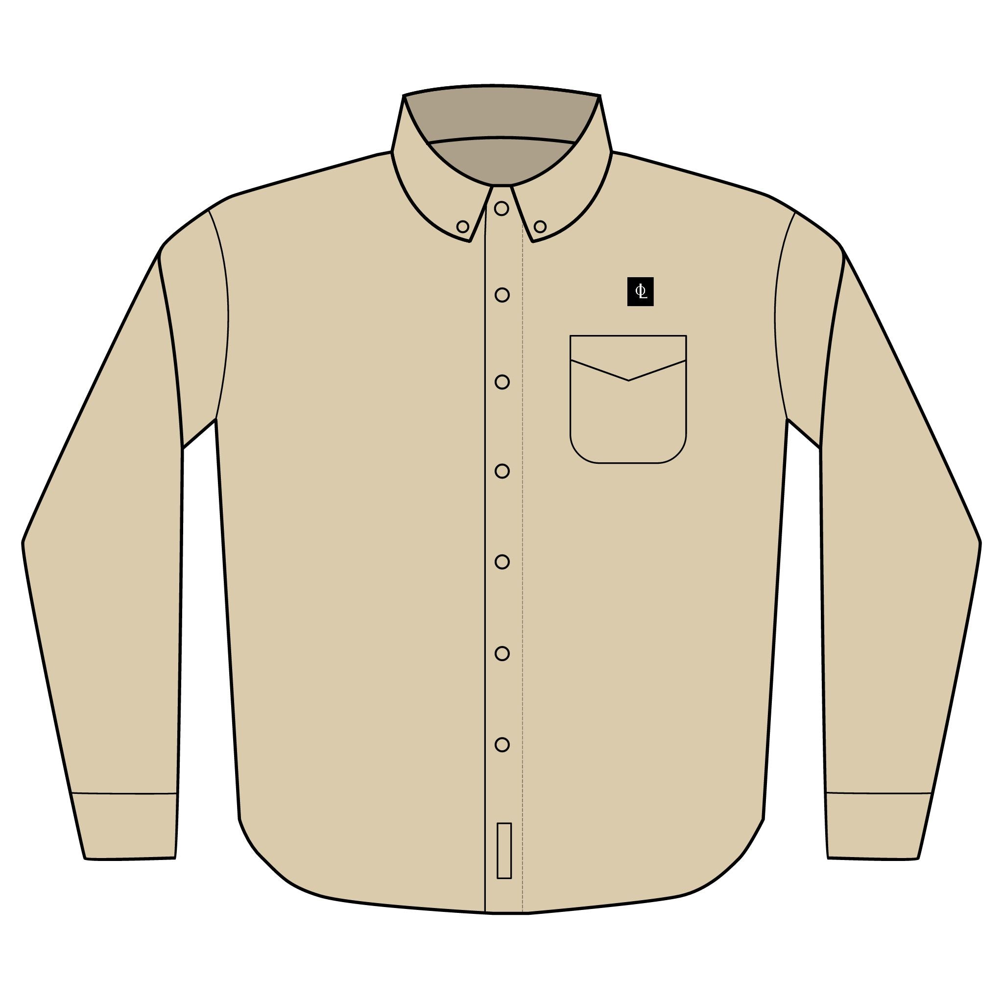 Embroidered “Outcome Leadership” Long Sleeve Dress Shirt — Classic Port Authority Button-Down