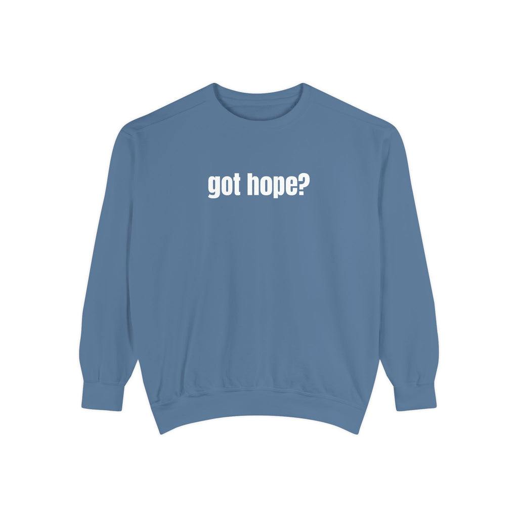 15 - Got Hope - Multi Color Cozy “A Helping Hand” Unisex Garment-Dyed Sweatshirt for Everyday Comfort