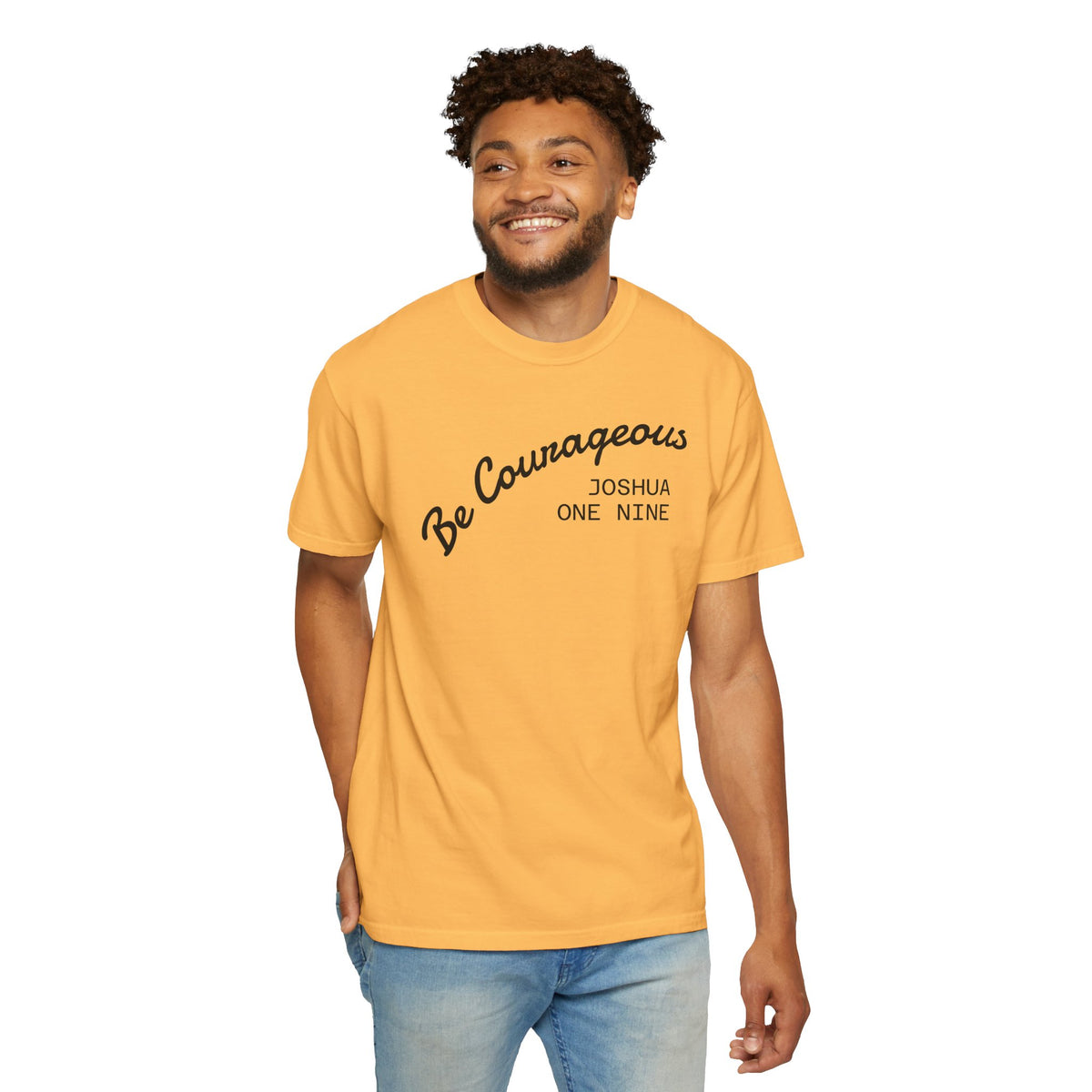01 - Courageous Joshua One Nine Multi Colors Graphic T-Shirt