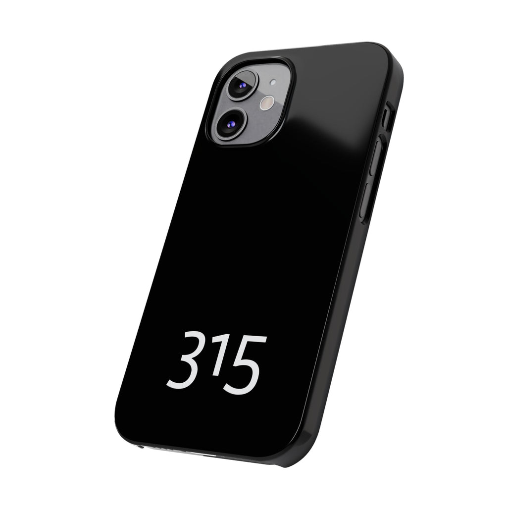 36 - Phone case 315 Slim Phone Case — Motivational Black Protective Cover