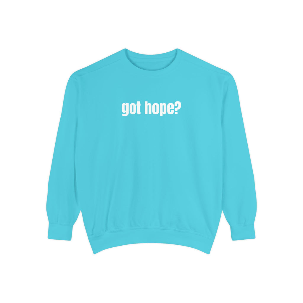 15 - Got Hope - Multi Color Cozy “A Helping Hand” Unisex Garment-Dyed Sweatshirt for Everyday Comfort