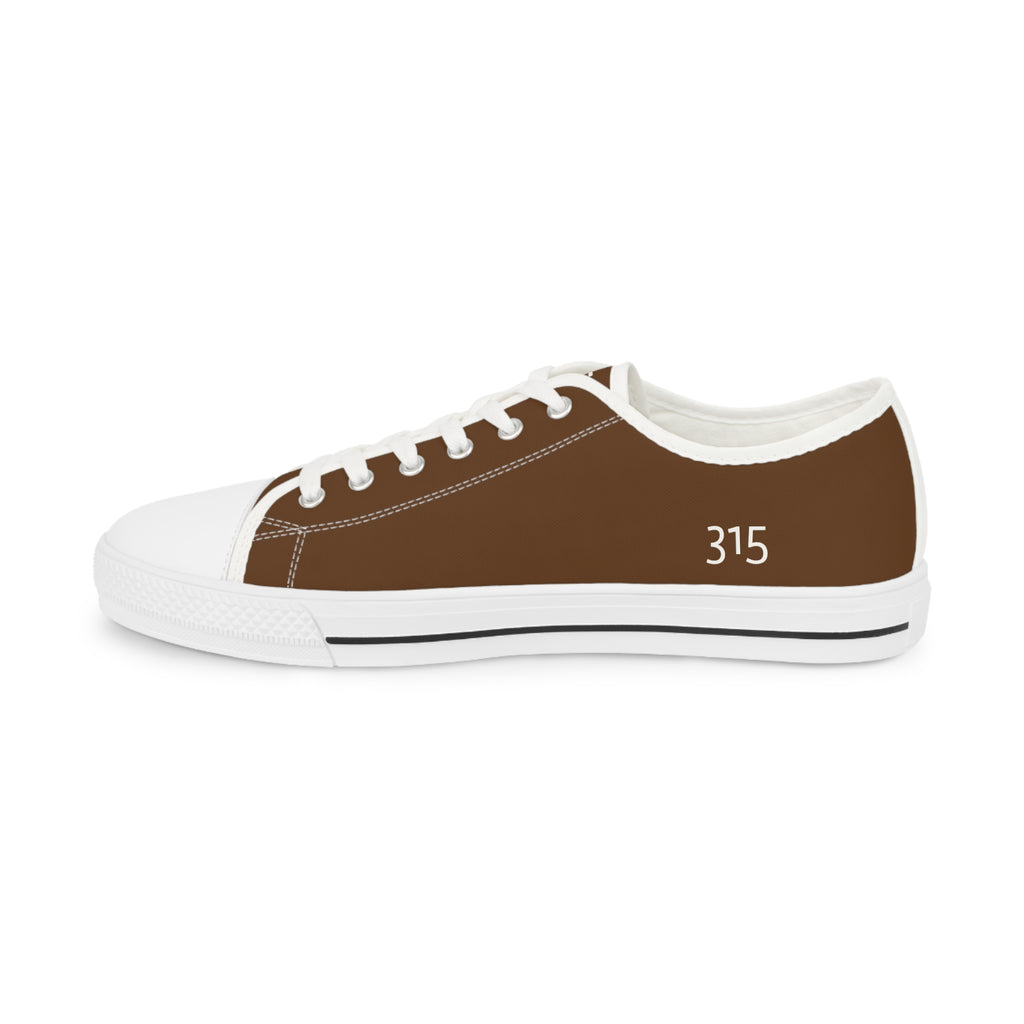 31 - Men's Low Top Sneakers TF — Minimal Grey Canvas Shoes with '315' Side Graphic