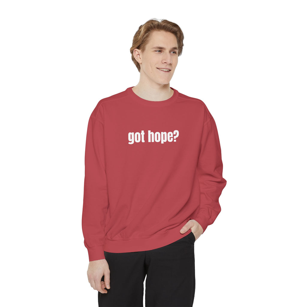 15 - Got Hope - Multi Color Cozy “A Helping Hand” Unisex Garment-Dyed Sweatshirt for Everyday Comfort