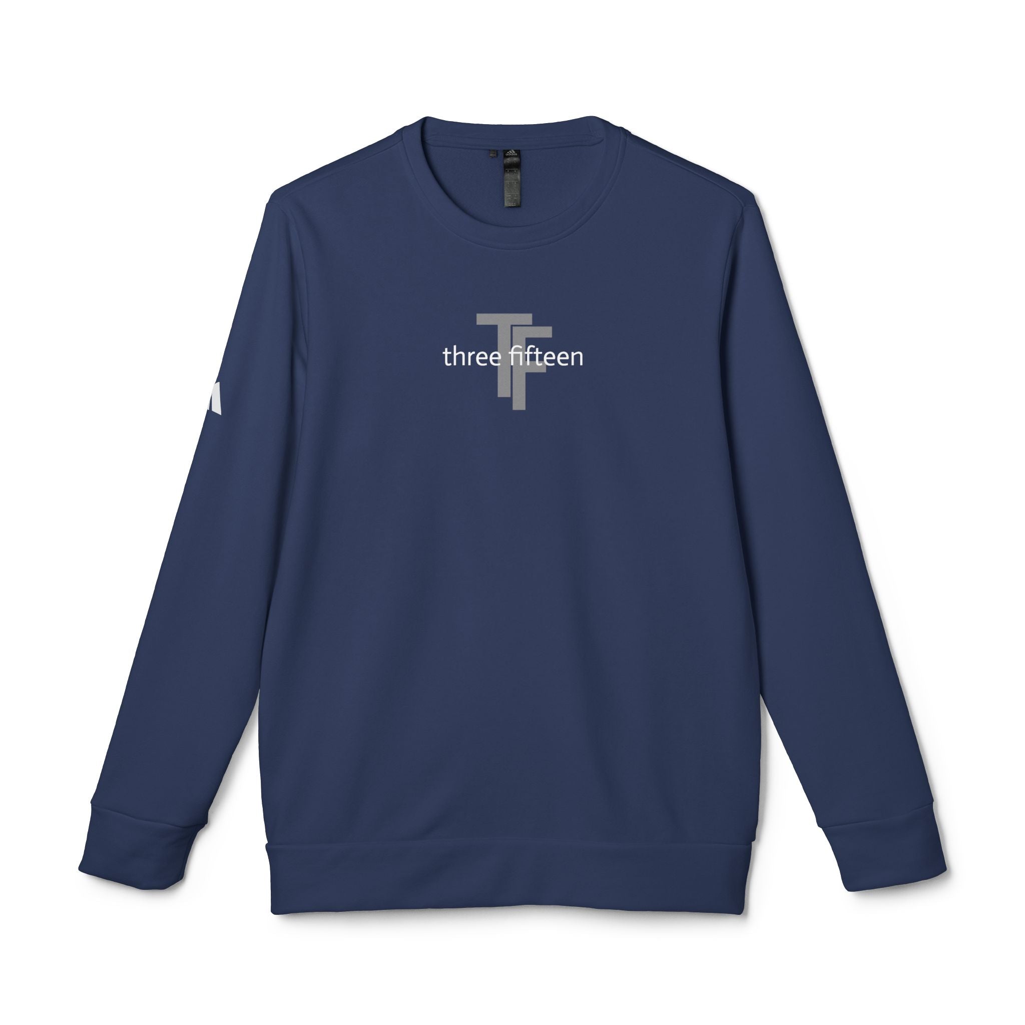 15 - Three Fifteen Overlay Adidas Multi Color Crewneck Sweatshirt — Subtle Logo Fleece