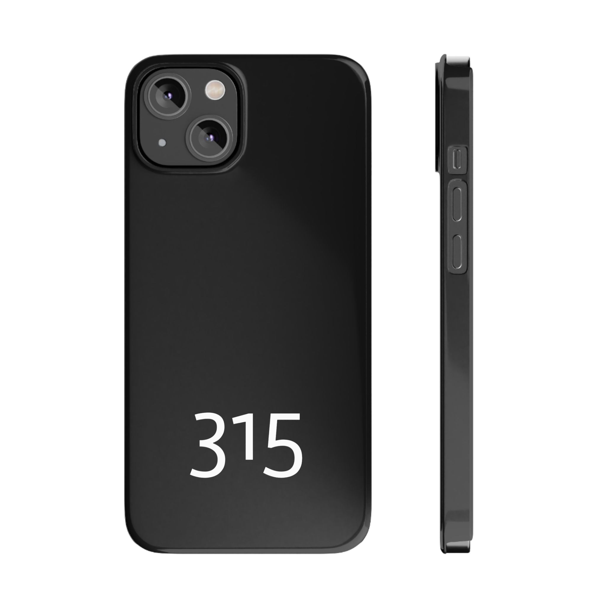 36 - Phone case 315 Slim Phone Case — Motivational Black Protective Cover