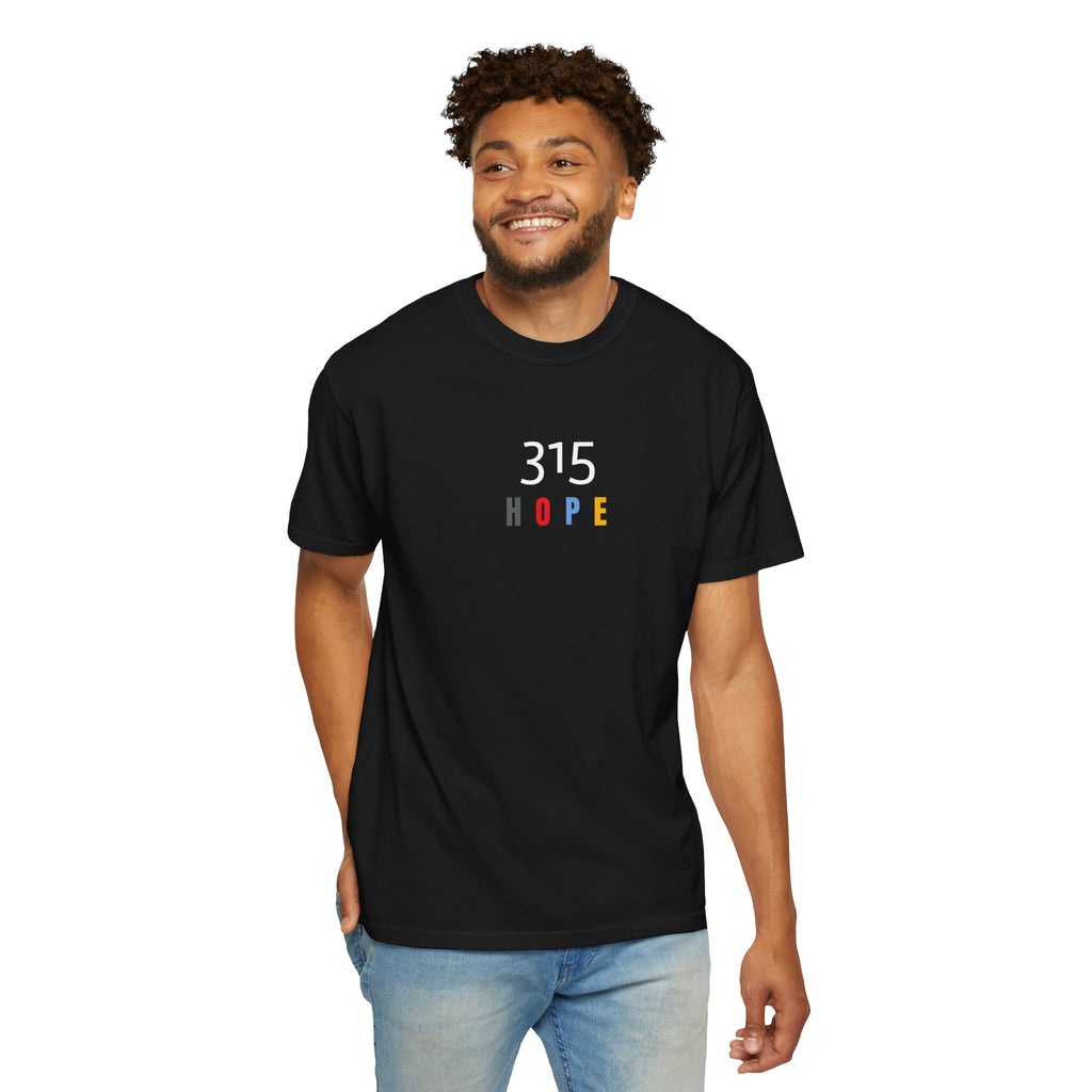 11 - 315 HOPE COLORS - Plain Back Multi Colors Graphic T-Shirt