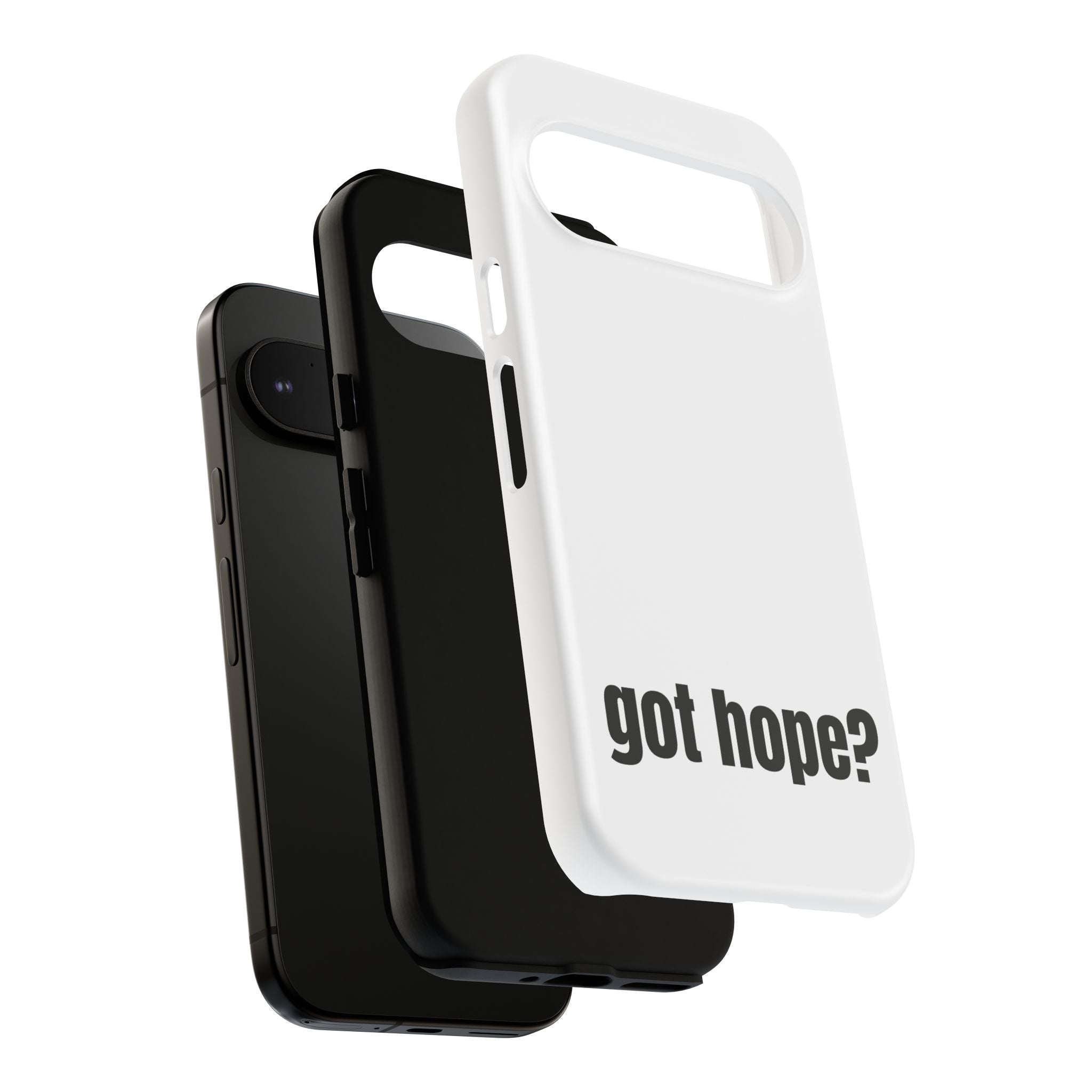 Phone Case — "got hope?" Minimalist Inspirational Protective Cover