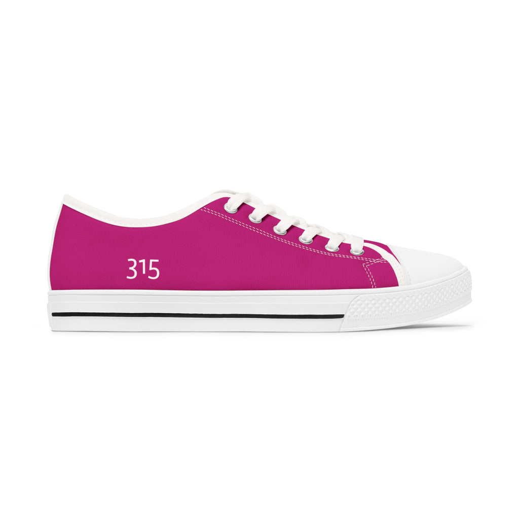 31 - Women's Low Top Sneakers TF — Minimal Grey Canvas Shoes with '315' Side Print