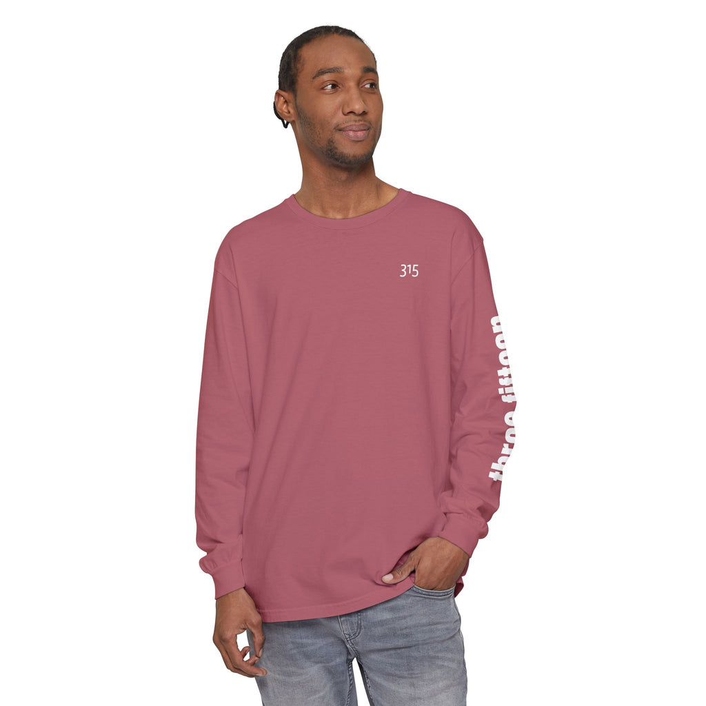 12 - 315 Three Fifteen Multi Color Unisex Long Sleeve T-Shirt - Inspirational Casual Wear