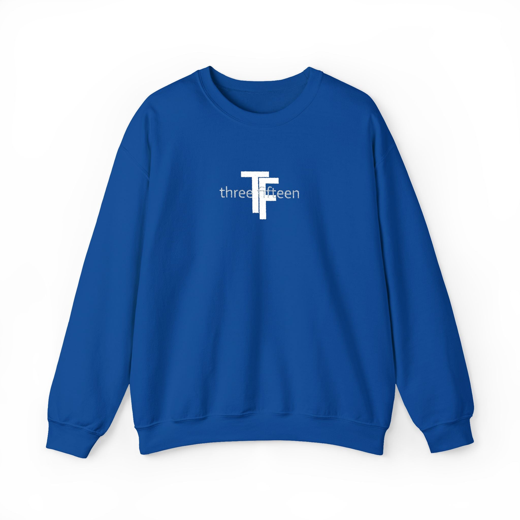 15 - TF Three Fifteen Embroidered Crewneck Sweatshirt — Minimal Graphic Pullover