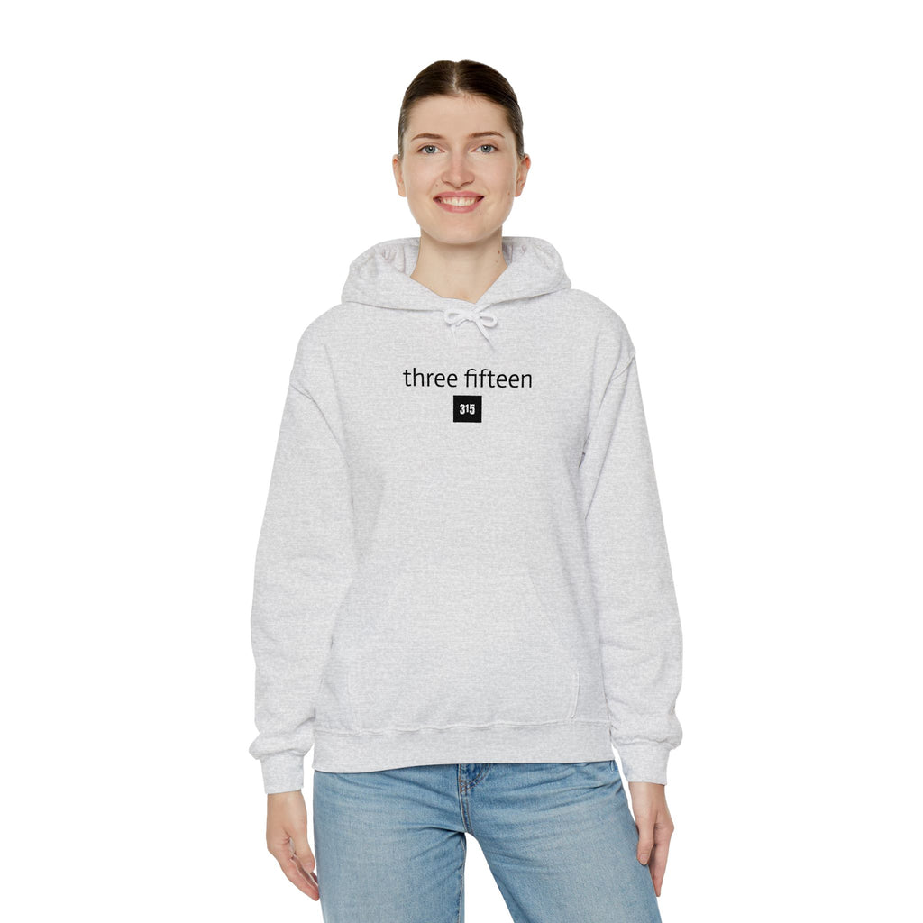 16 - 315 Square Embroidered Hoodie — Minimalist Distressed Graphic Sweatshirt