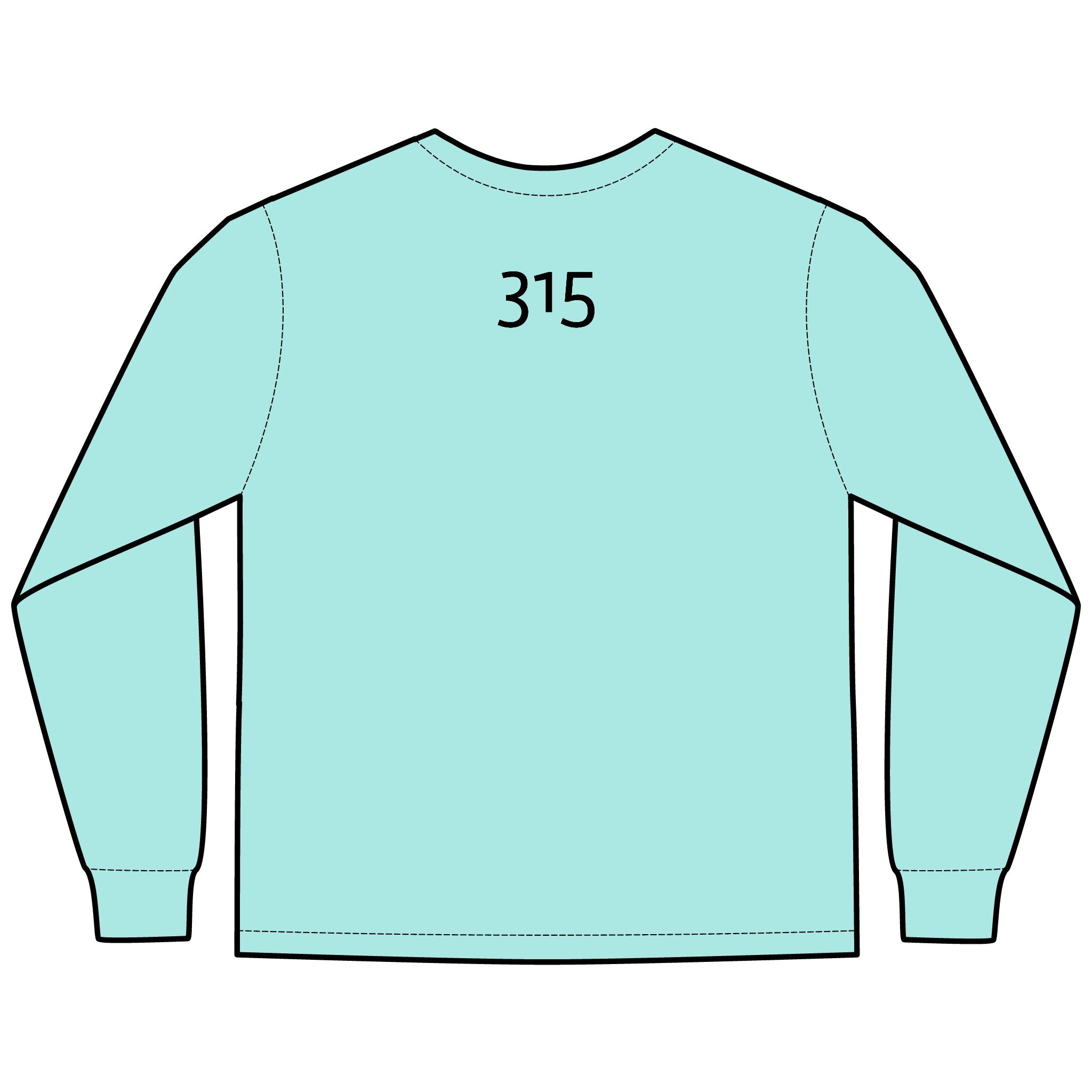 Copy of HOPE Matters Multi Colors Hanes Garment-Dyed Long Sleeve T-Shirt with 315 Print