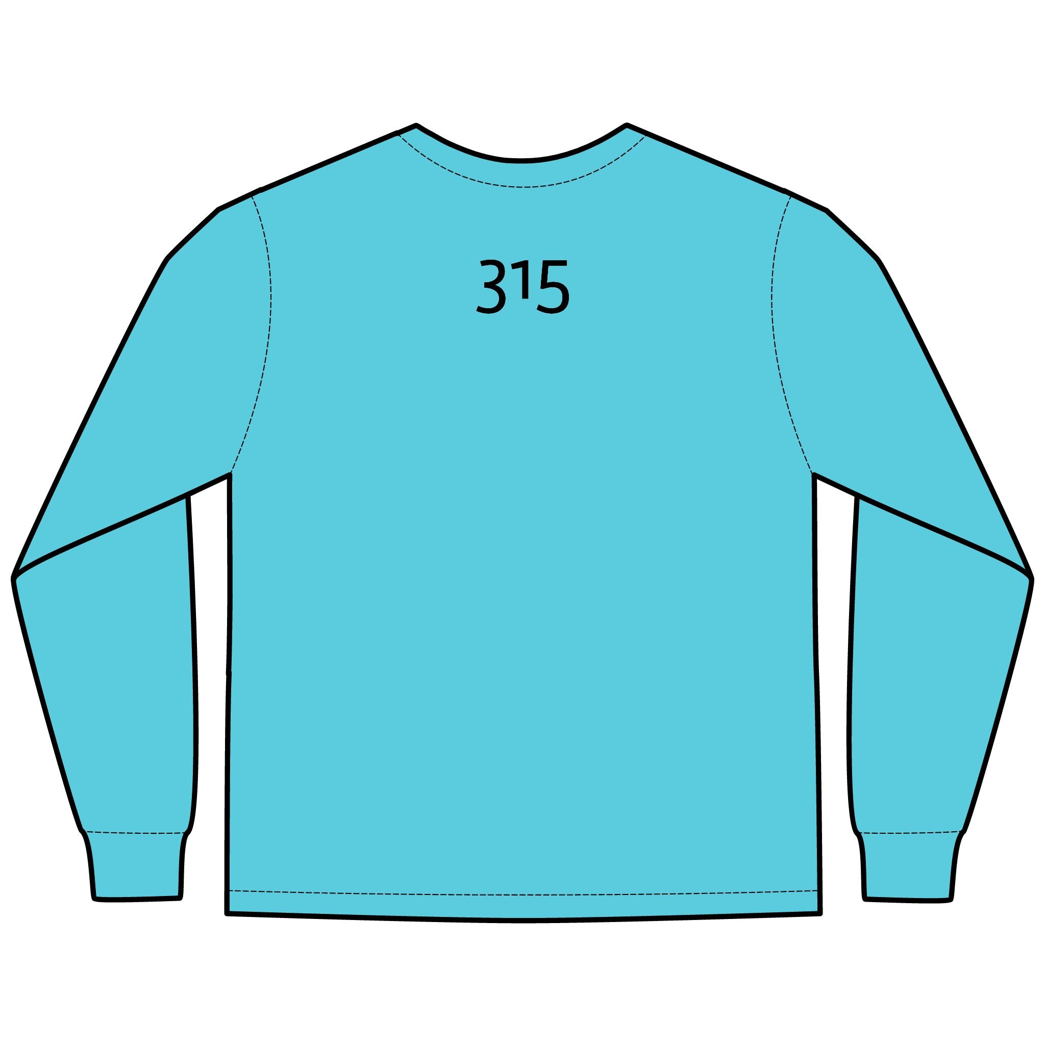 Copy of HOPE Matters Multi Colors Hanes Garment-Dyed Long Sleeve T-Shirt with 315 Print