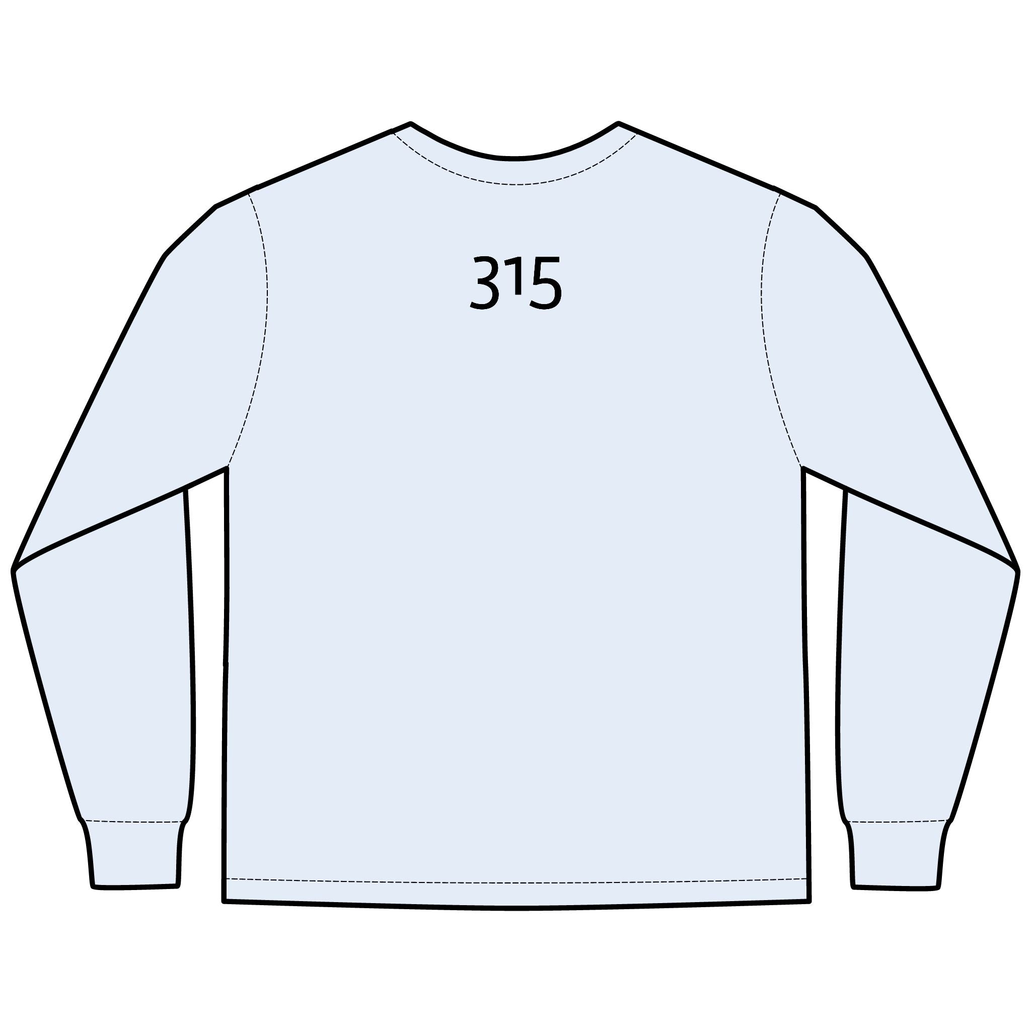 Copy of HOPE Matters Multi Colors Hanes Garment-Dyed Long Sleeve T-Shirt with 315 Print