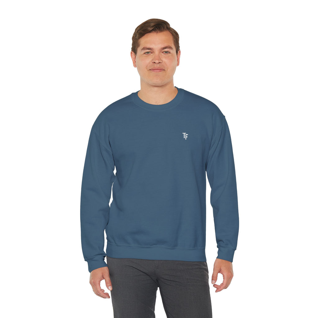 15 - TF Three Fifteen Embroidered Crewneck Sweatshirt — Minimal Graphic Pullover