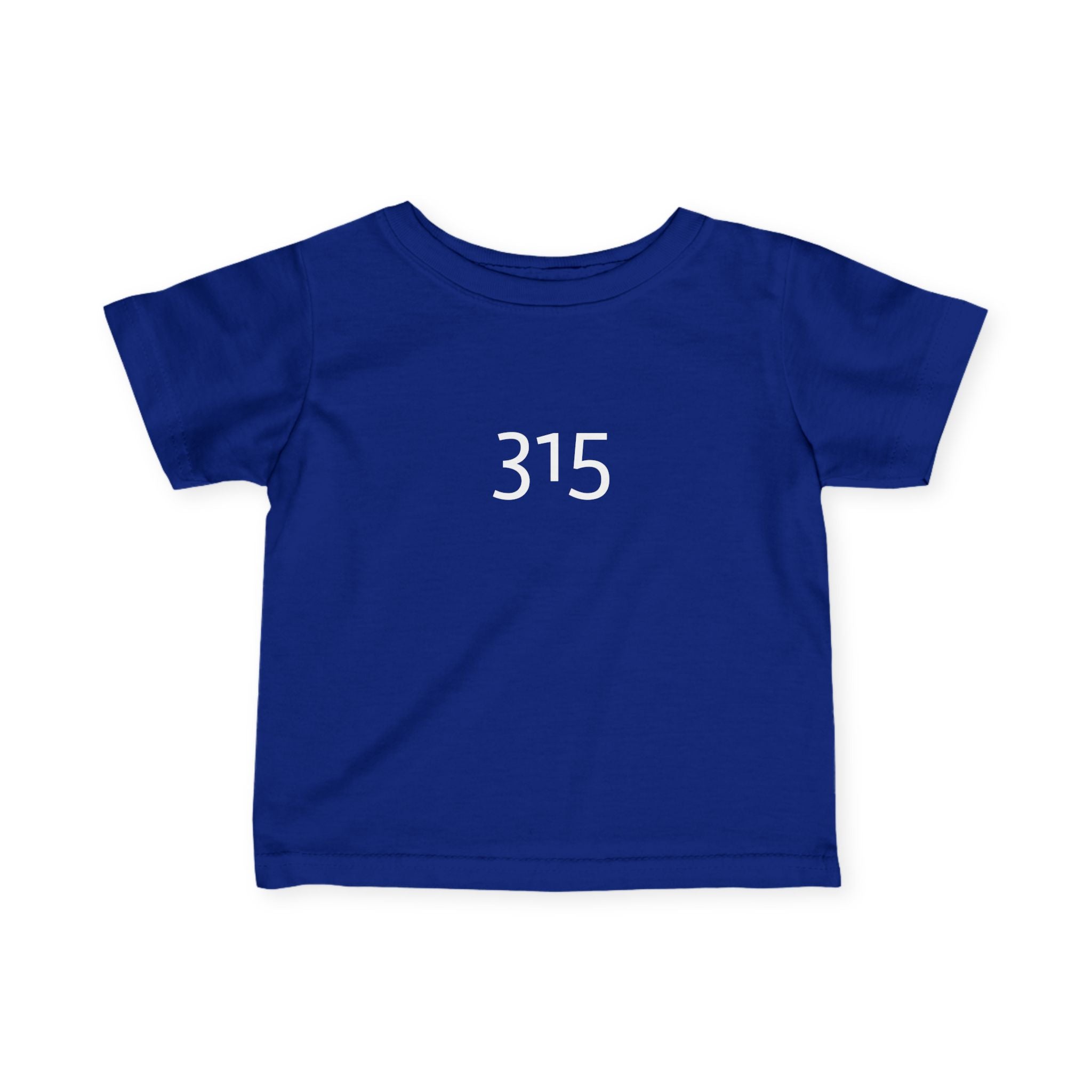 Minimalist Infant Fine Jersey Tee with Number 315