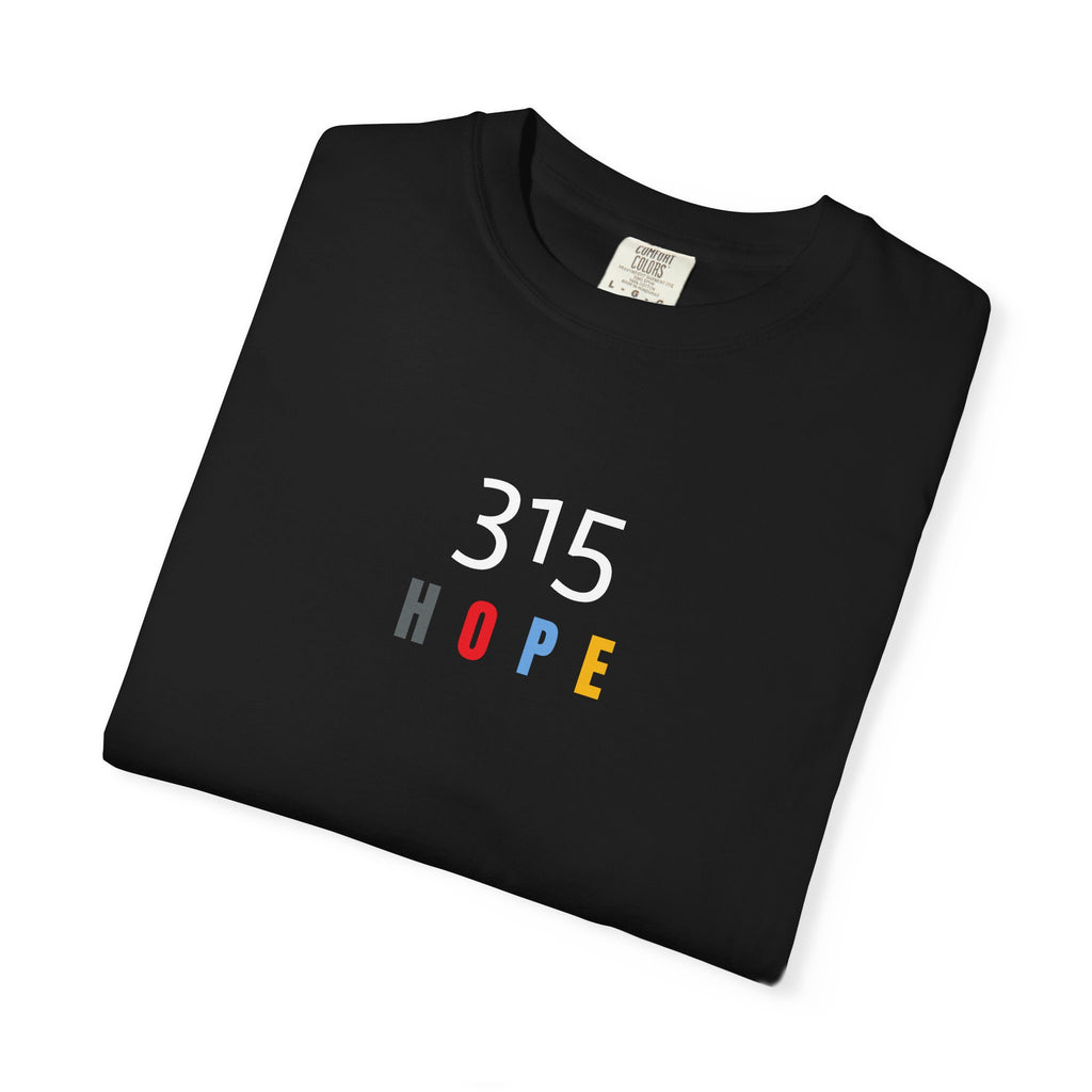 11 - 315 HOPE COLORS - Plain Back Multi Colors Graphic T-Shirt